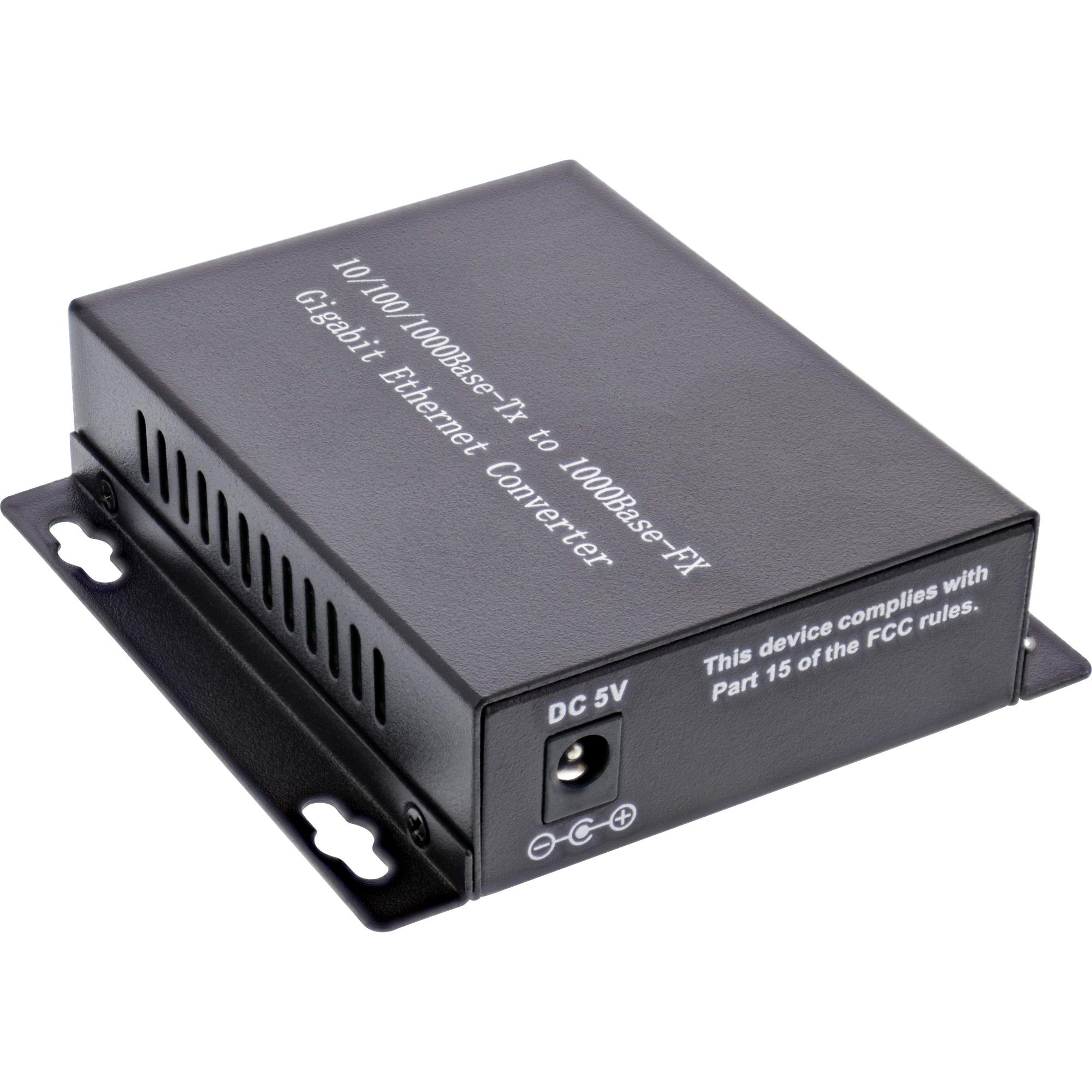Network Media Konverter 10/100/1000MB/S TP a LWL (SC Duplex) - SM - 20 km (66659b)