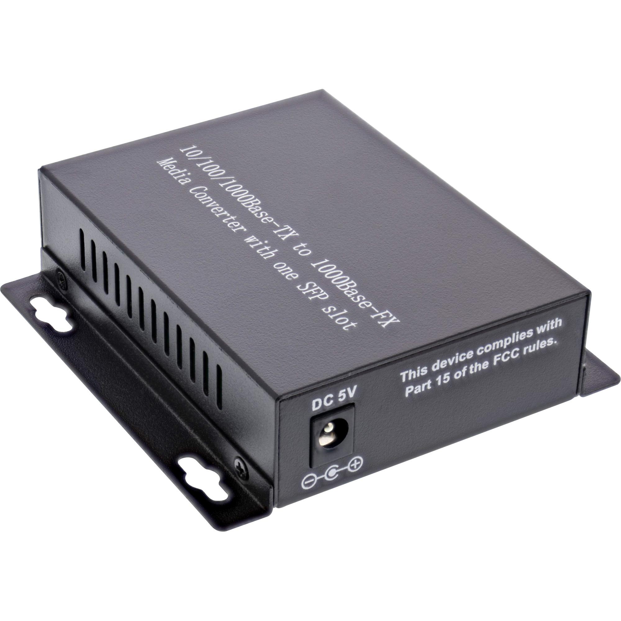 Network Media Konverter 10/100/1000MB/S TP a SFP LWL (per LC duplex) - SM - 20 km (66659D)