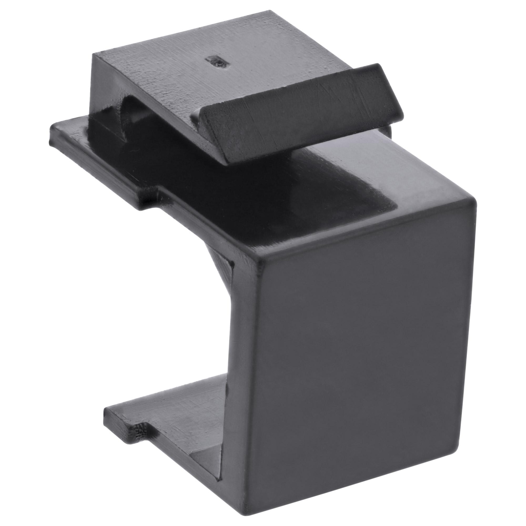 Keystone Snap -in Copertura cieca per slot del modulo - nero - 10 pacchetto (76205b)
