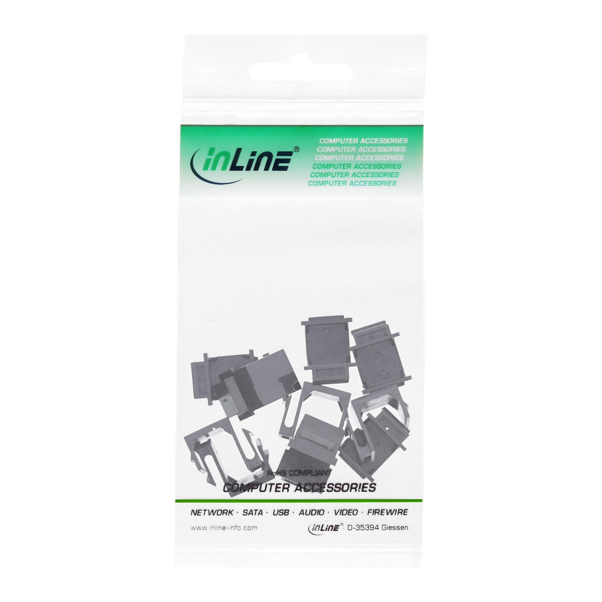 Keystone Snap -in Copertura cieca per slot del modulo - nero - 10 pacchetto (76205b)