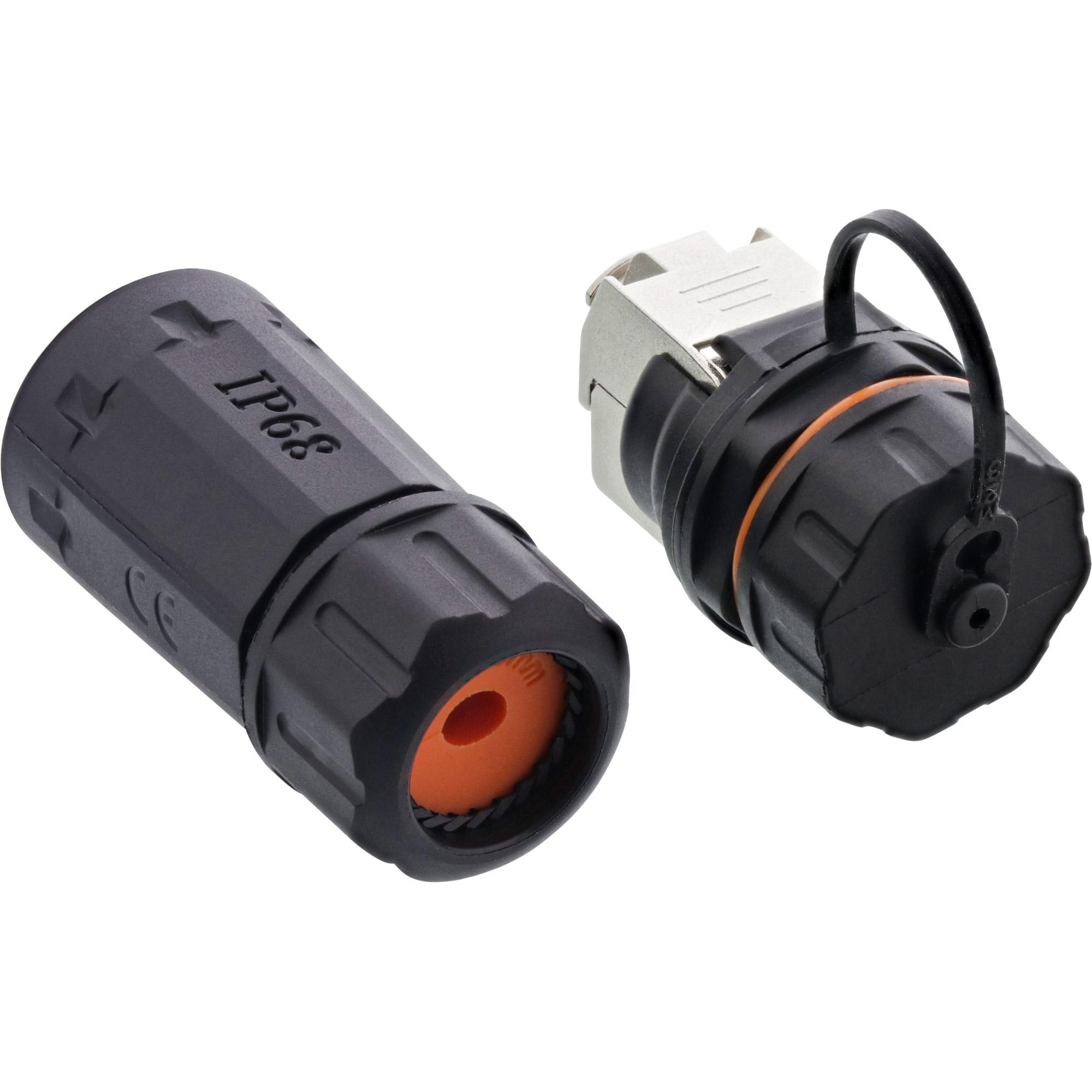 Set prese cavo patch RJ45 Cat.6A - impermeabile IP68
