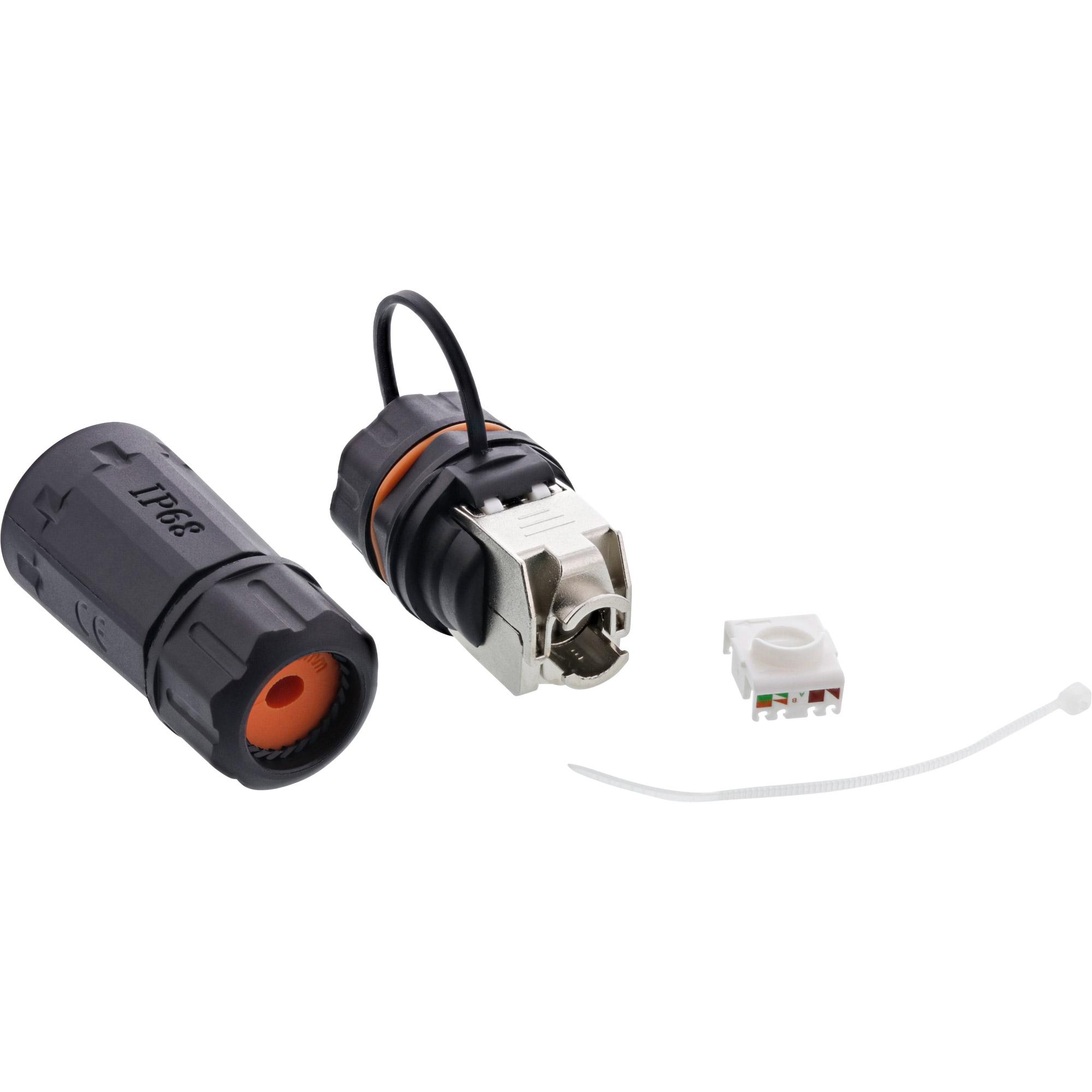 Set prese cavo patch RJ45 Cat.6A - impermeabile IP68
