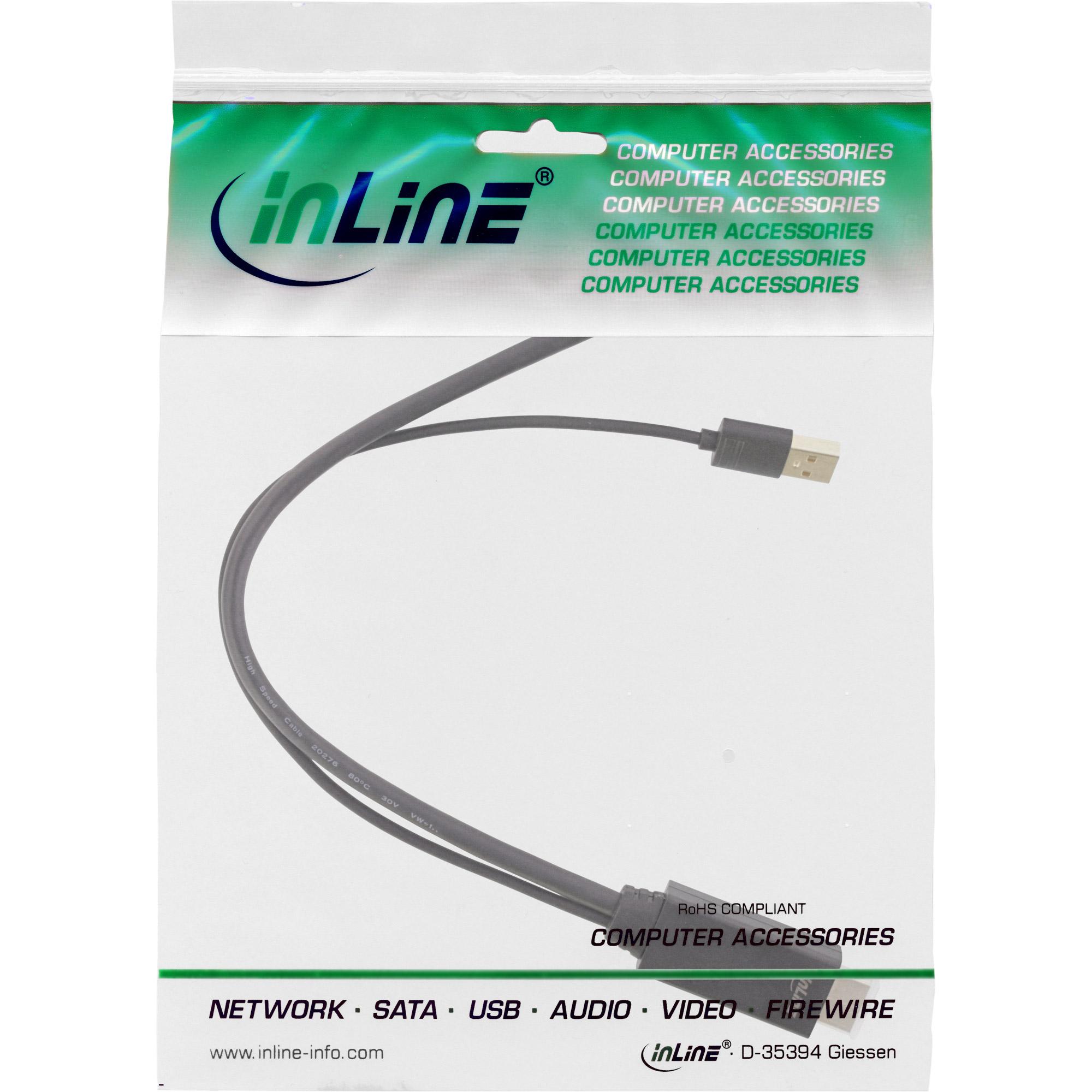 Cavo convertitore HDMI ST a DisplayPort BU - 4K - nero-oro - 0,3 m