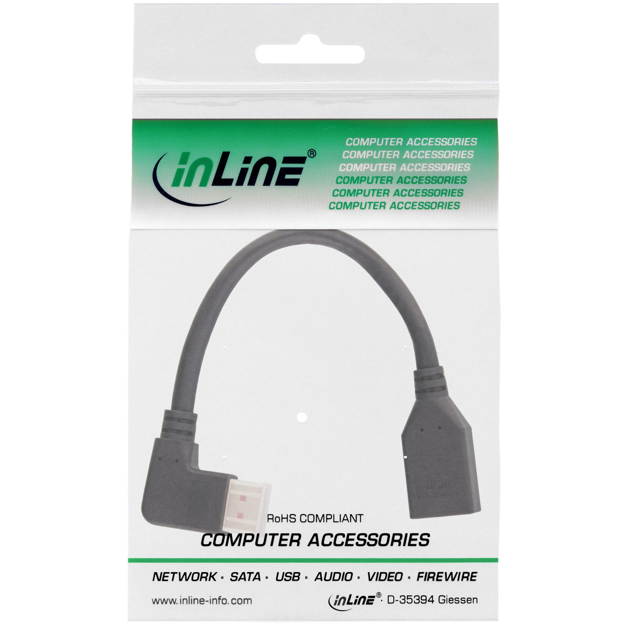 Cavo adattatore DisplayPort 1.4 ST-BU - 8K4K - angolato a sinistra