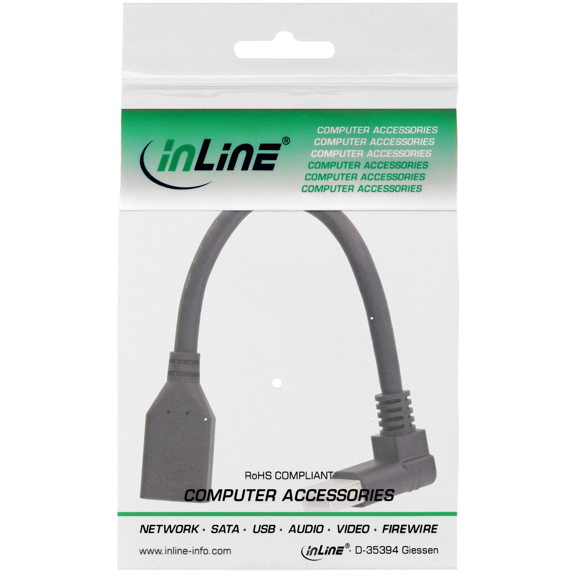 Cavo adattatore DisplayPort 1.4 ST-BU - 8K4K - angolato verso l'alto