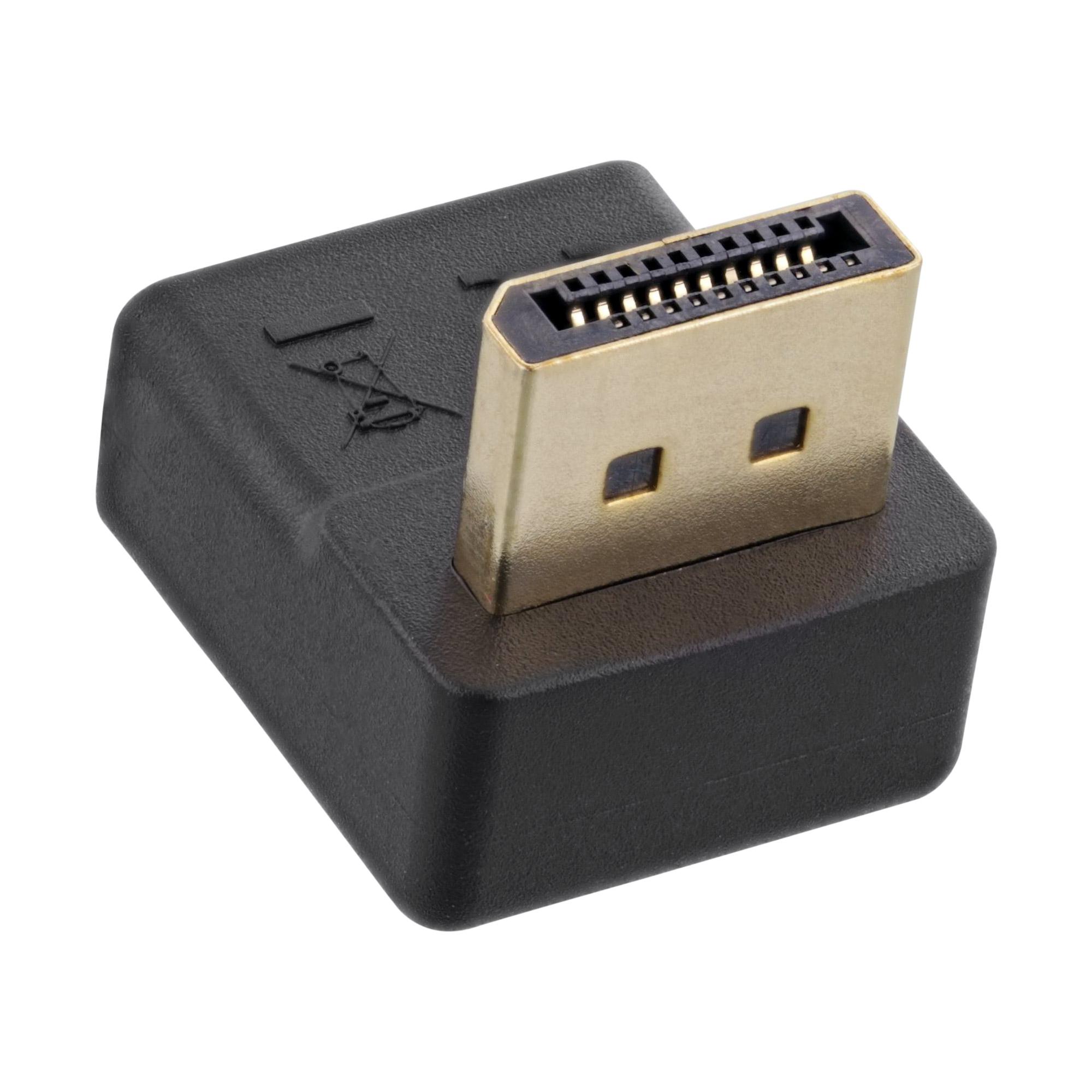 Adattatore DisplayPort - DisplayPort maschio - femmina - angolato verso il basso