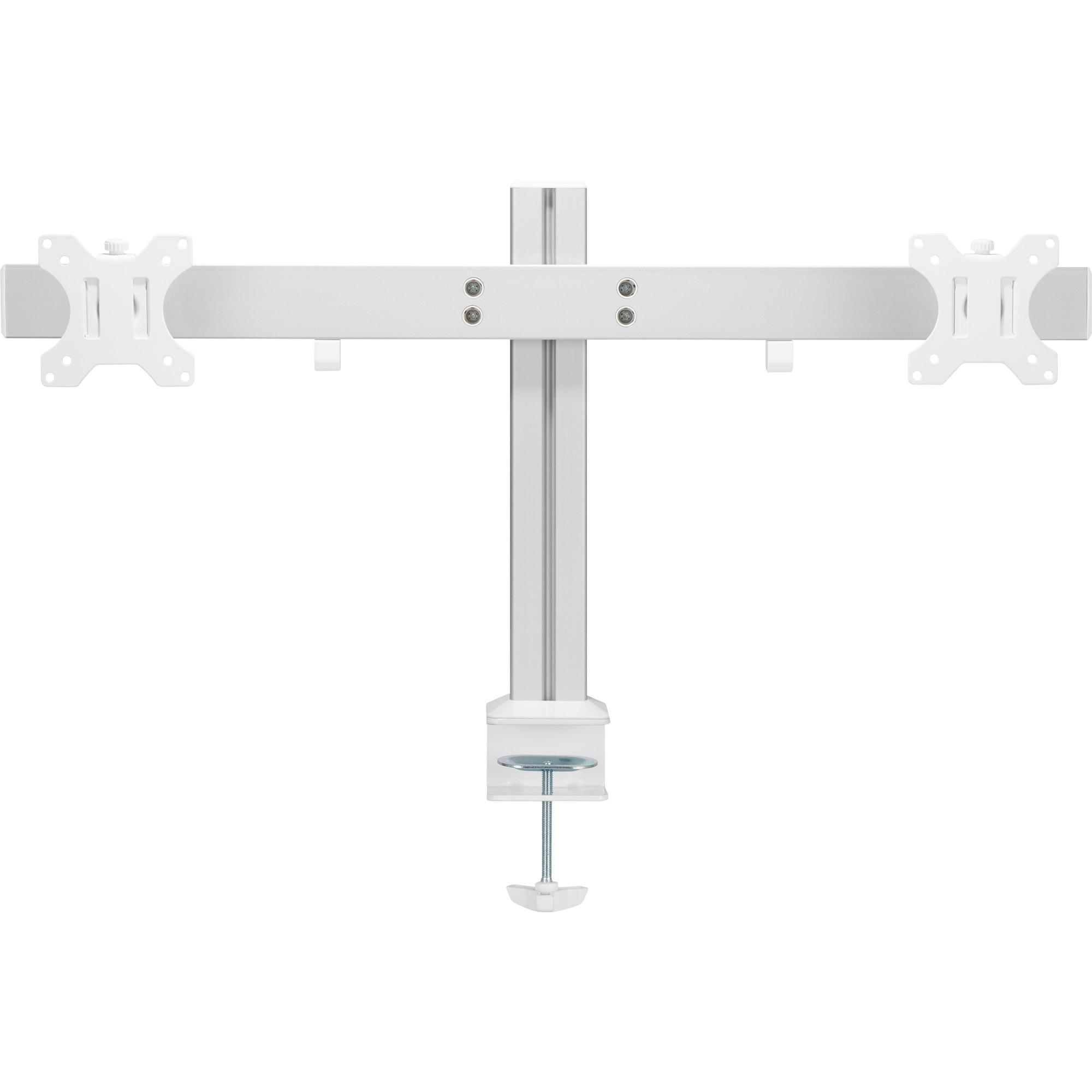 In linea - kit di fissaggio - per 2 display LCD - plastica alluminio acciaio - trama fine grigio - dimensione dello schermo 43.