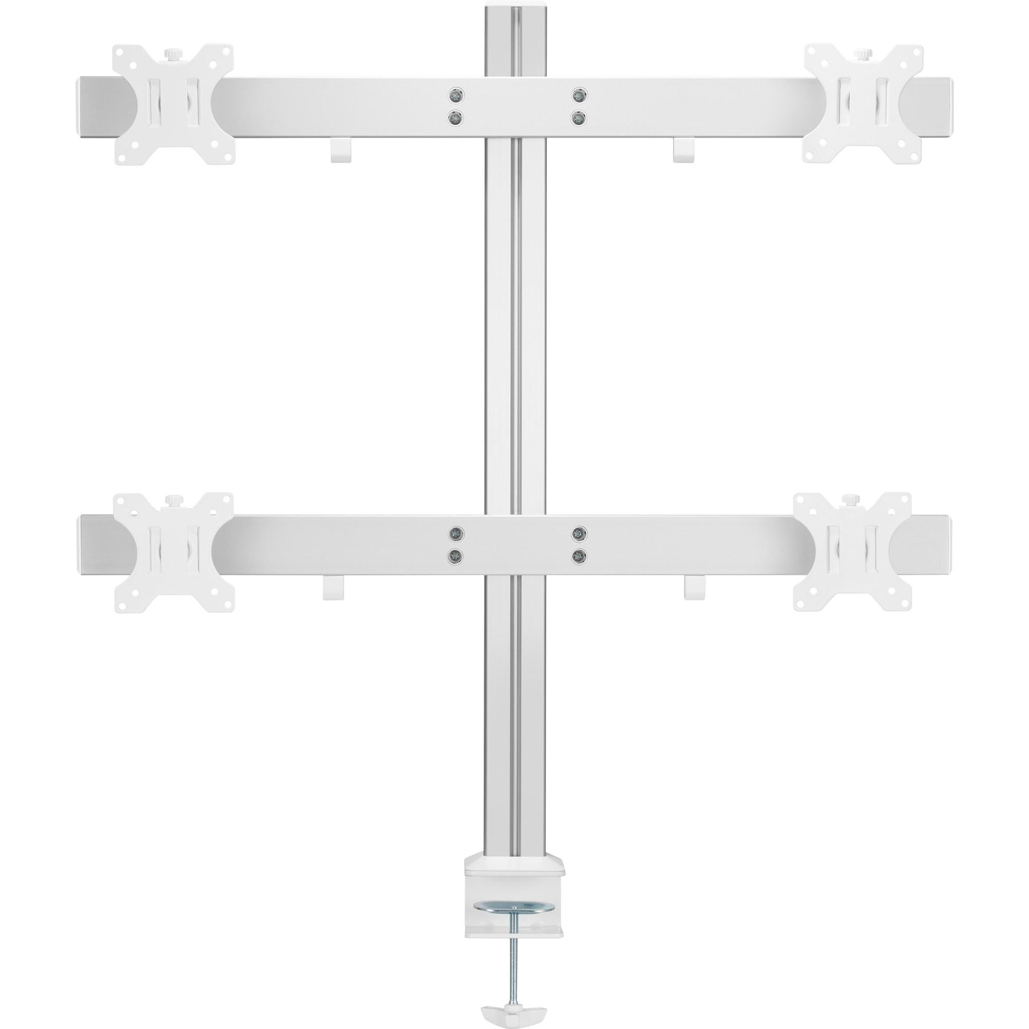 In linea - kit di fissaggio - per 4 annunci LCD - plastica alluminio acciaio - trama fine grigio - dimensione dello schermo 43.