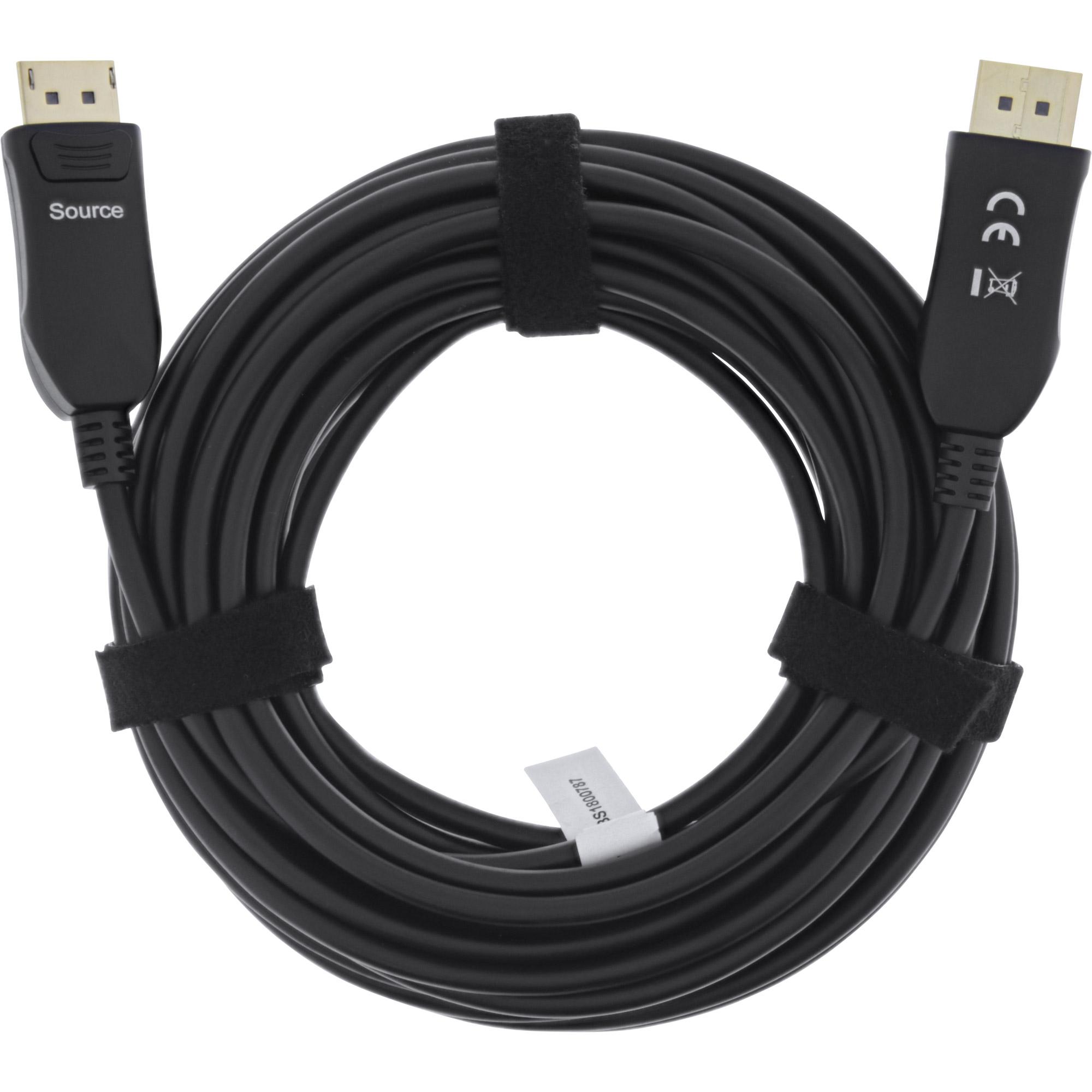Cavo DisplayPort 1.4 AOC - 8K4K - nero - 25 m