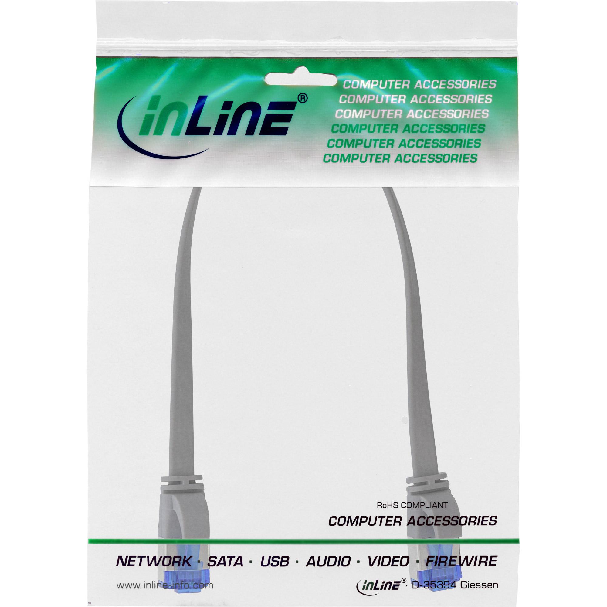 In linea 75713 cavo di rete grigio 0,3 m cat6a u/ftp (STP) (75713)
