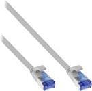 InLine Patch cable flat U/FTP Cat.6A TPE senza alogeni grigio 15m