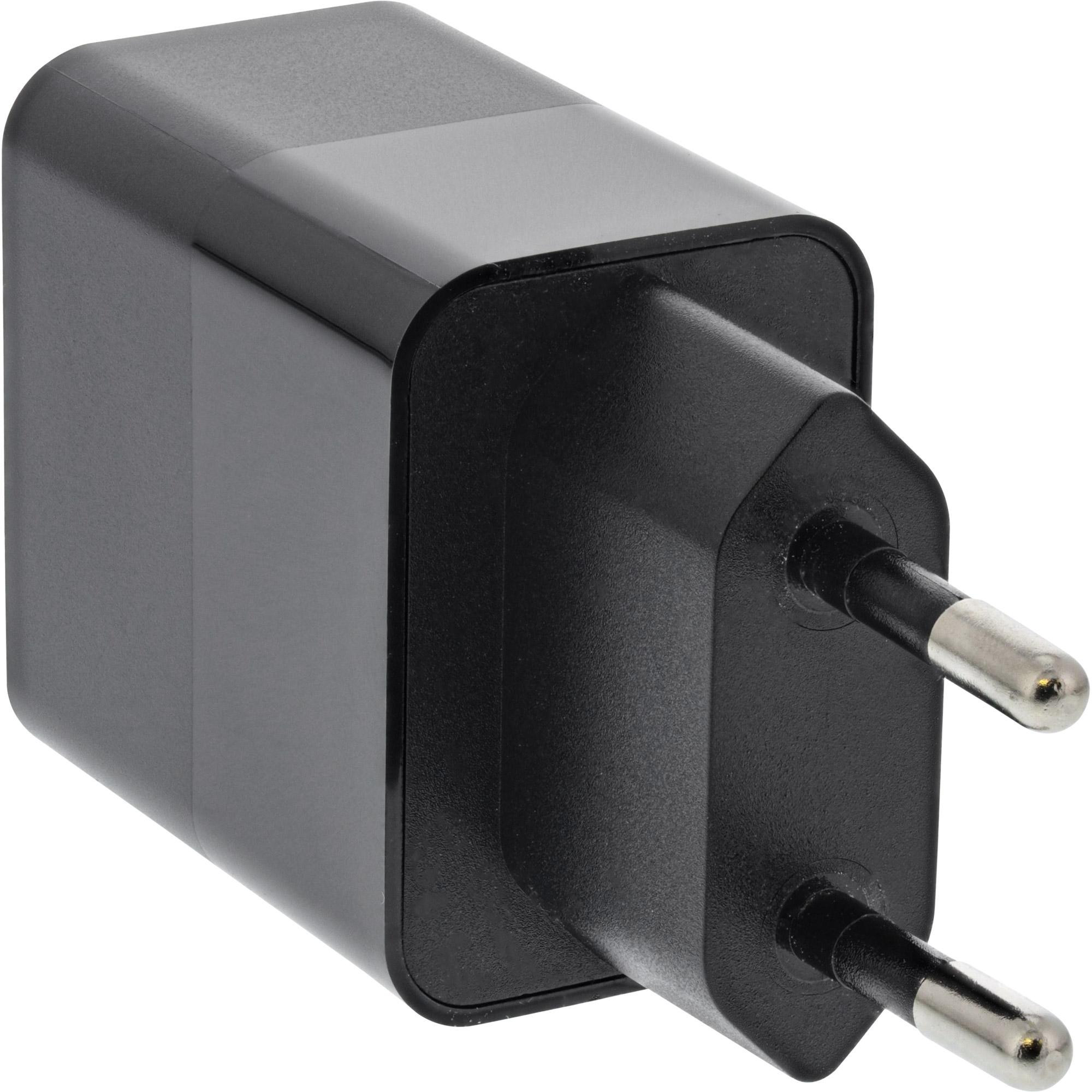 Alimentatore caricabatterie USB PD singolo USB-C - Power Delivery - 20W - nero