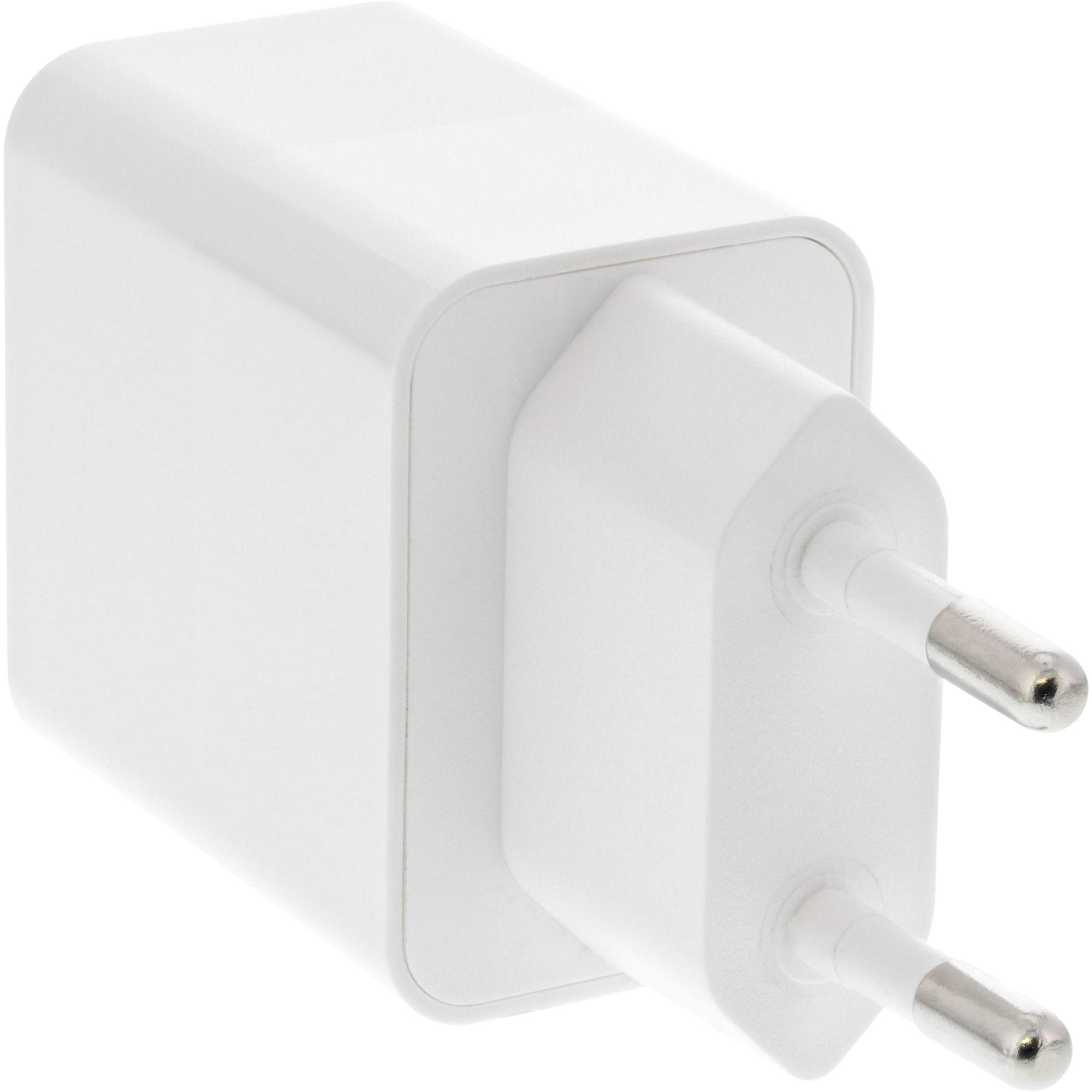 Alimentatore caricabatterie USB PD singolo USB-C - Power Delivery - 20W - bianco