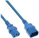 Prolunga per apparecchio freddo - da C13 a C14 - blu - 2 m