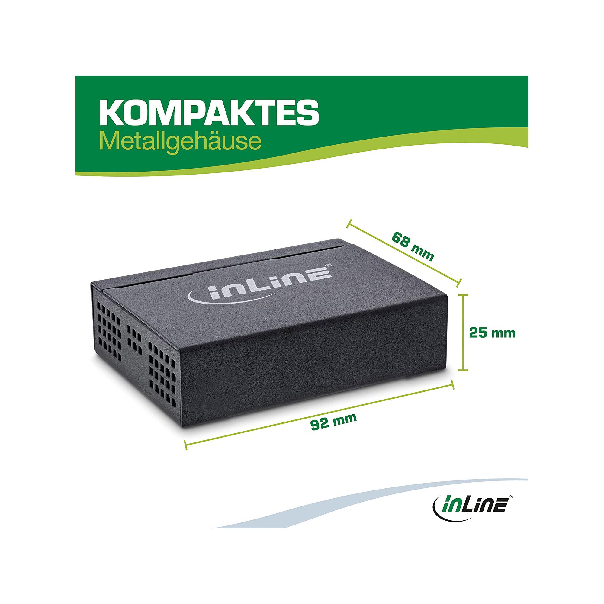 Inline - Switch - Unmanaged - 5 x 10/100/1000 - Desktop