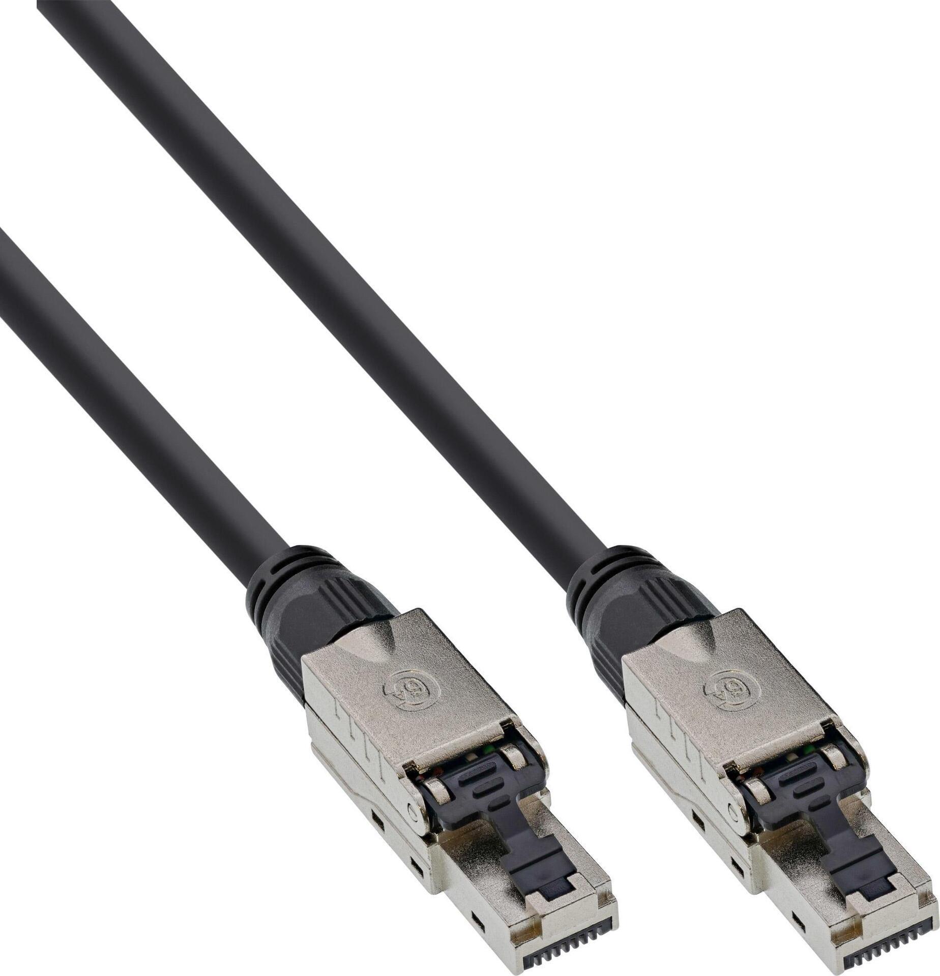 Cavo patch - U-UTP - Cat.6A - senza alogeni - rame AWG23 - nero - 25 m