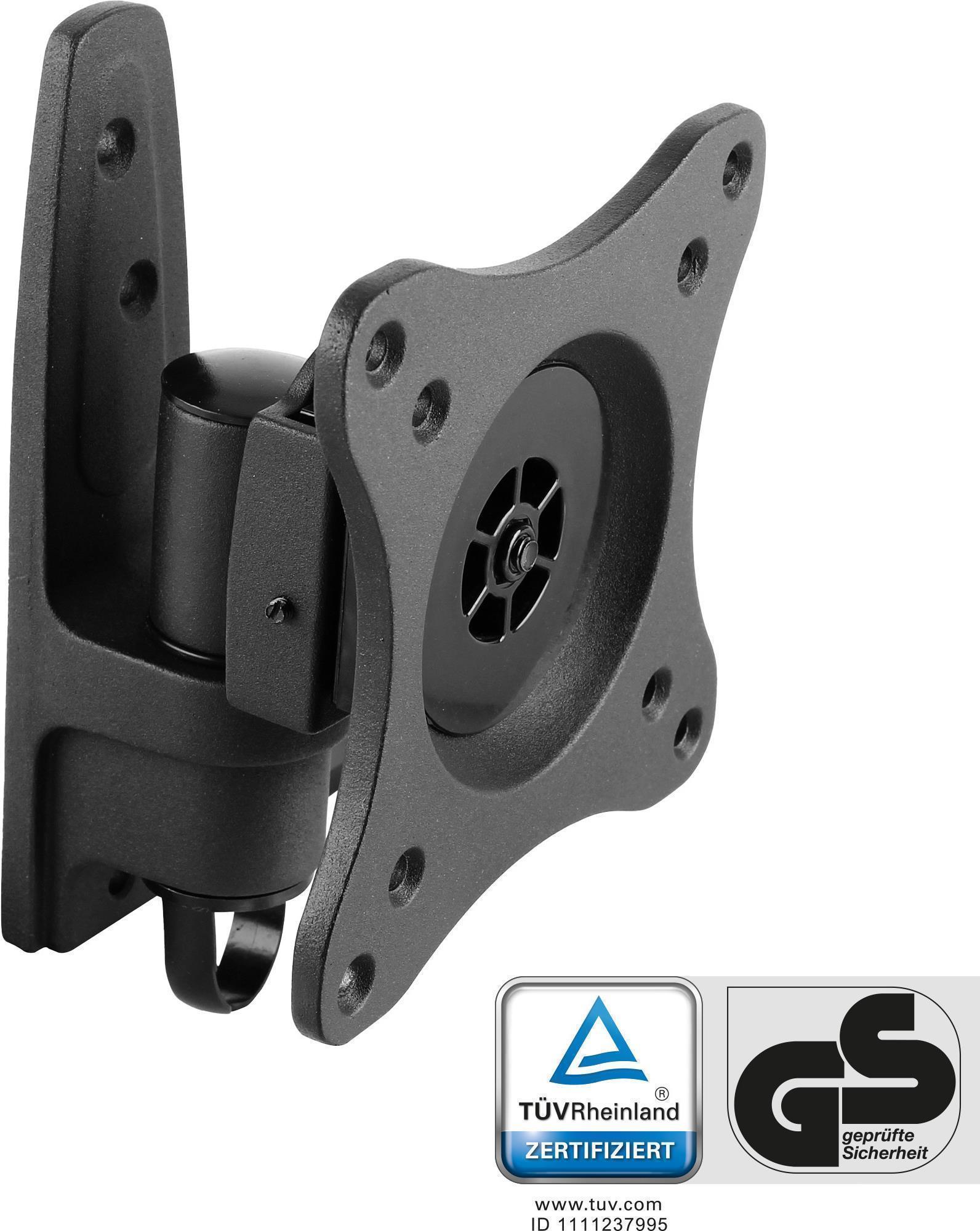 InLine - kit di montaggio (montaggio a parete) - per display LCD - alluminio - nero - dimensioni dello schermo 33-686 cm (13"-2