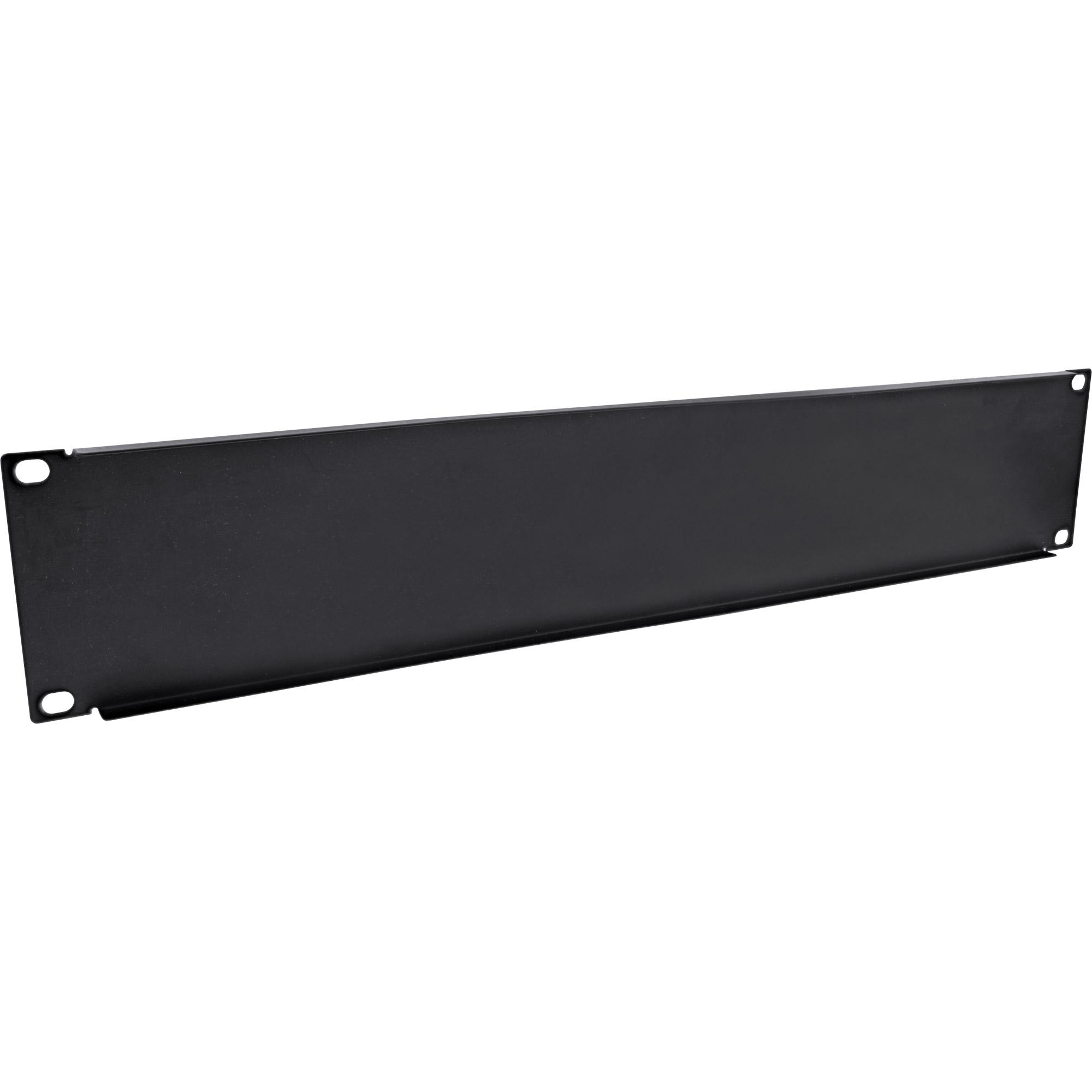 InLine 19" piastra cieca RAL 9005 nero 1U