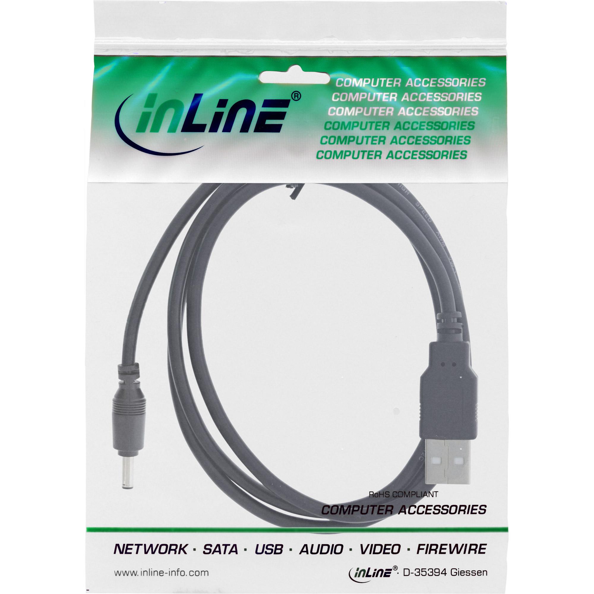 Cavo adattatore di alimentazione CC USB - Spina USB A a CC 3,5x1,35 mm 1 m