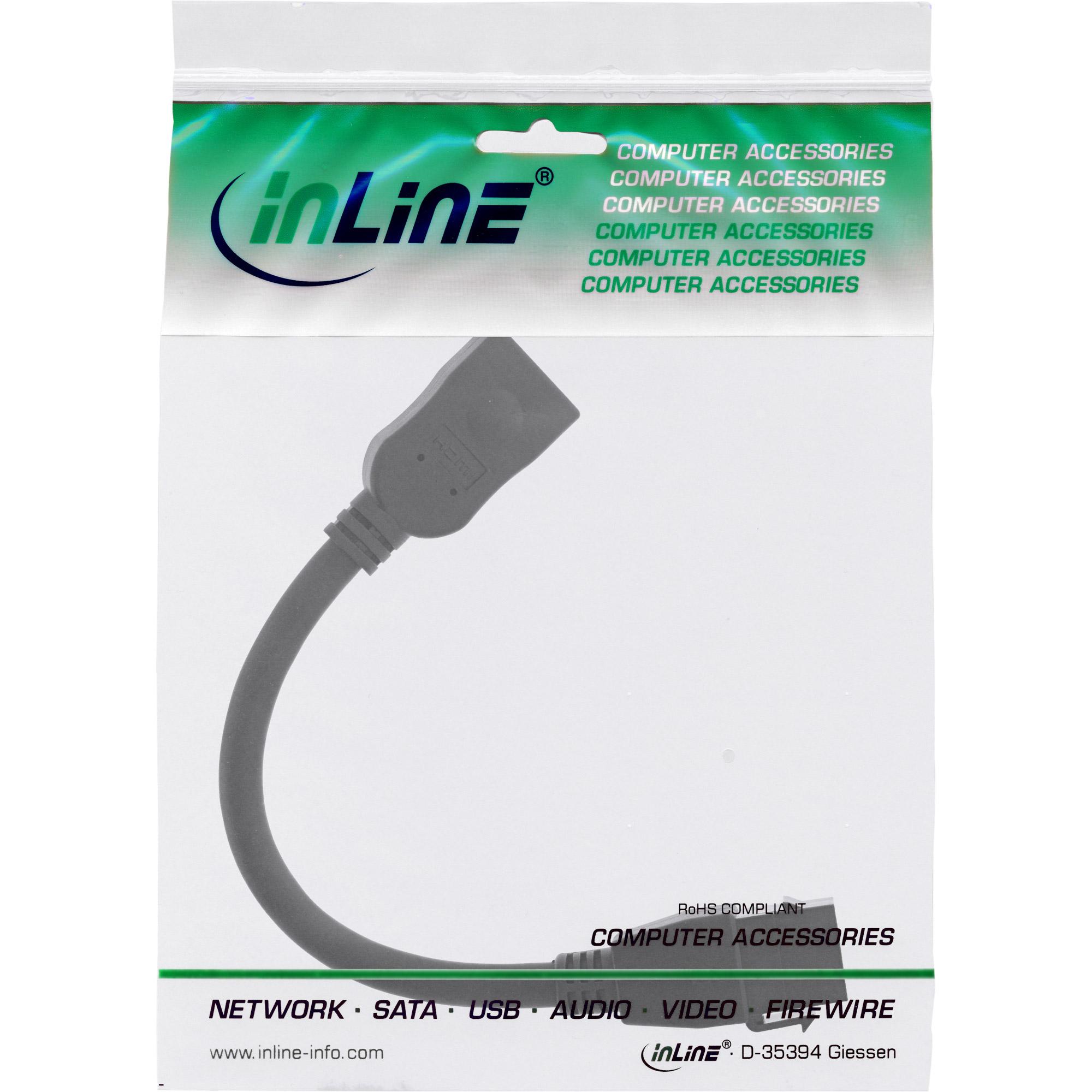 Cavo adattatore HDMI keystone 4K-60Hz - HDMI A femmina-femmina - nero - 0,2m