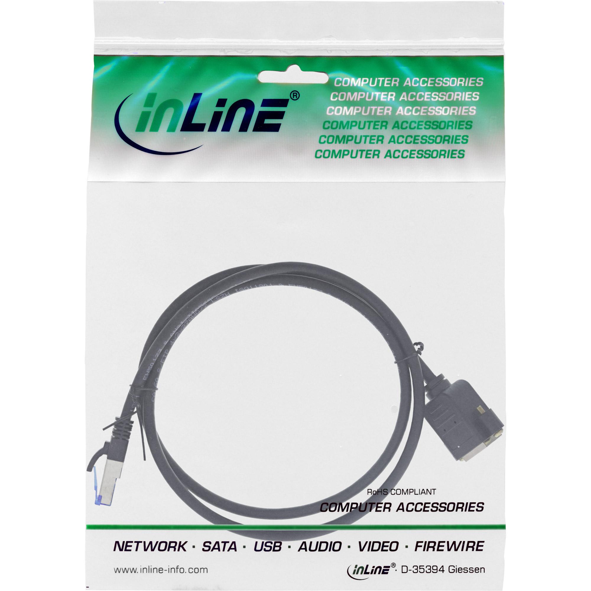Prolunga cavo patch - S-FTP PiMf - Cat.6A - senza alogeni - rame - 1m
