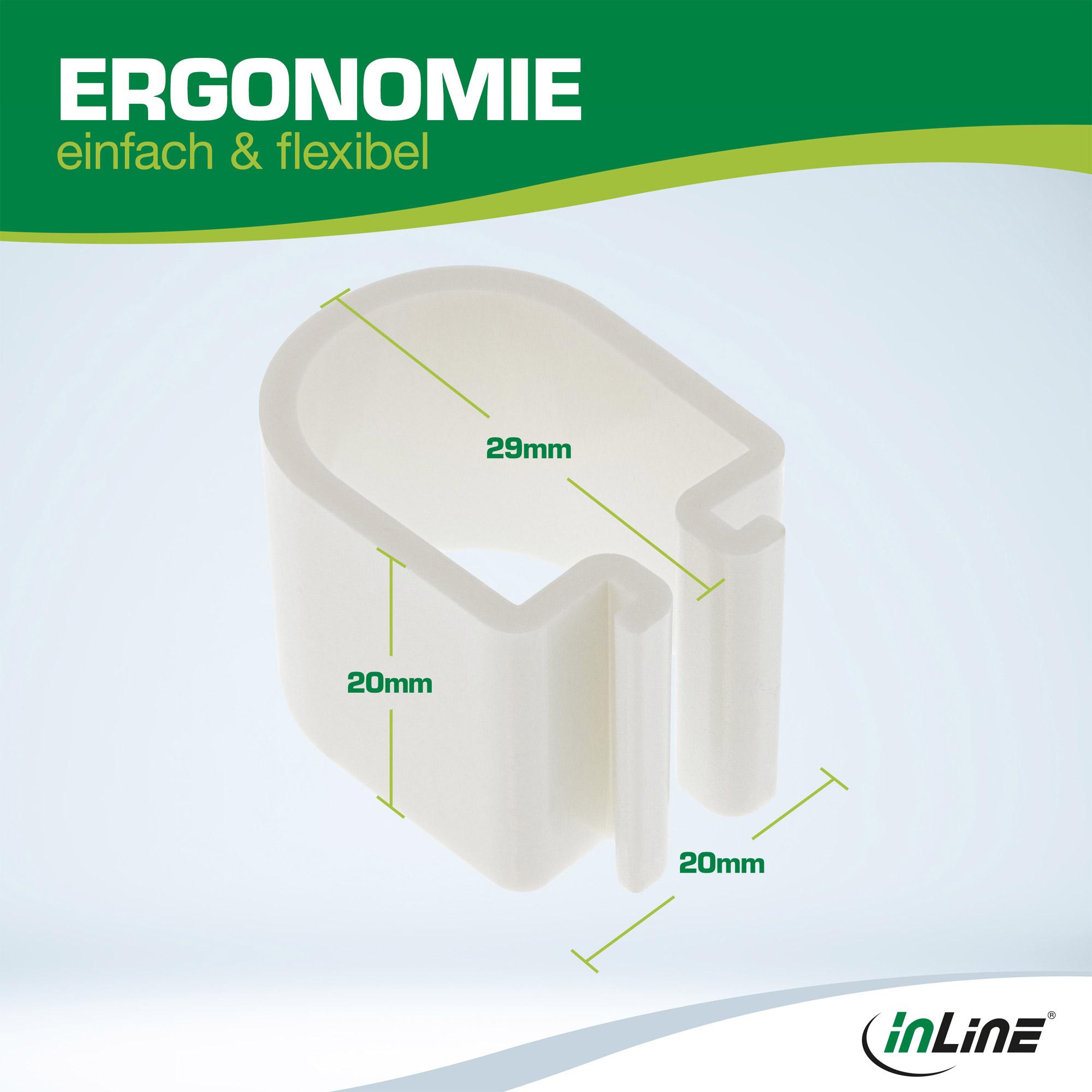 InLine Portacavi Slatwall per aste da tavolo set di 2