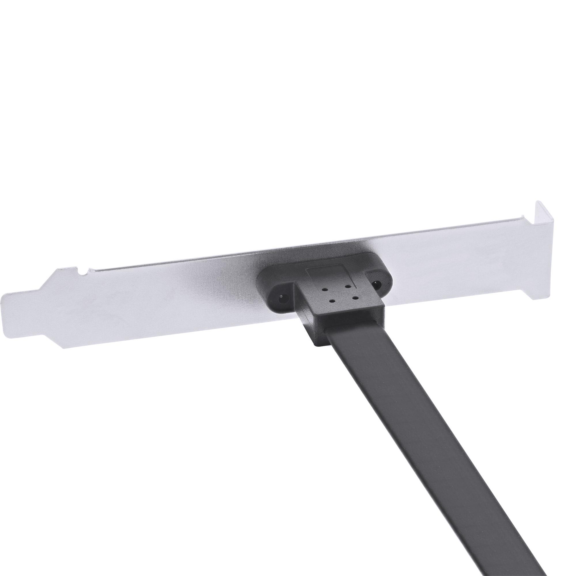 Staffa per slot PCI - Pannello frontale da USB-C a USB 3.2 Chiave-A interna - 0,5 m