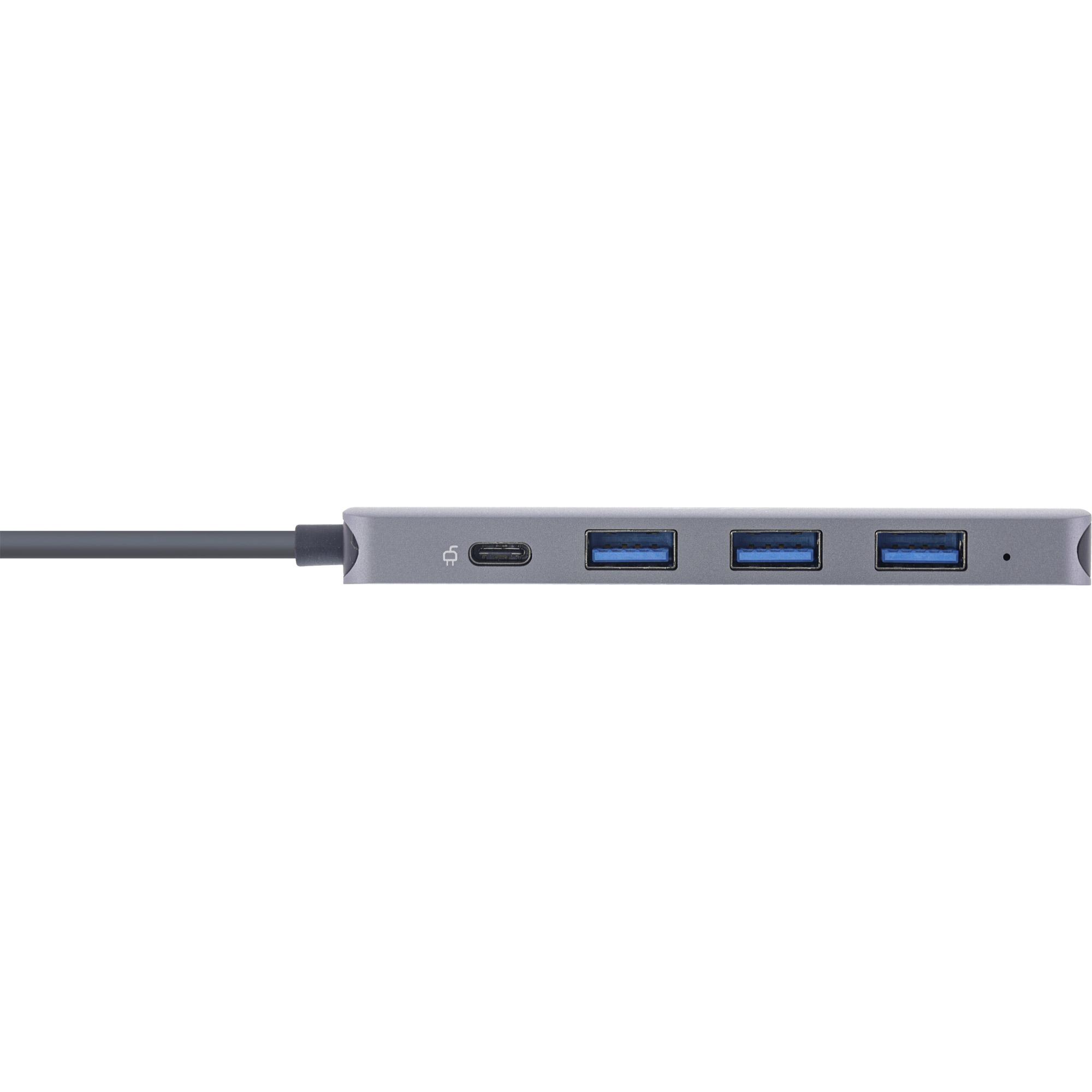 Multi hub USB 3.2 USB-C 4x USB-A 5Gb-s + USB-C Data-PD 87W