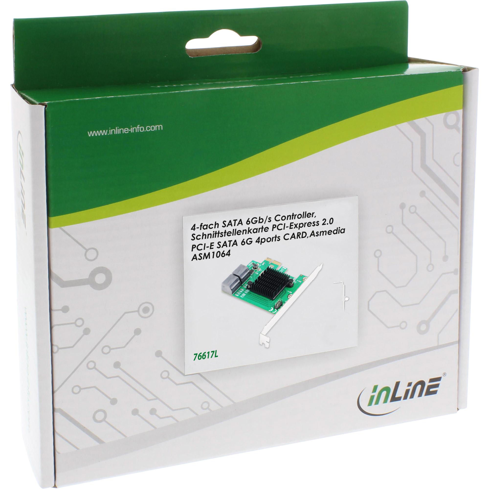 Scheda di interfaccia - 4x controller SATA 6Gb-s - PCIe 2.0 PCI-Express