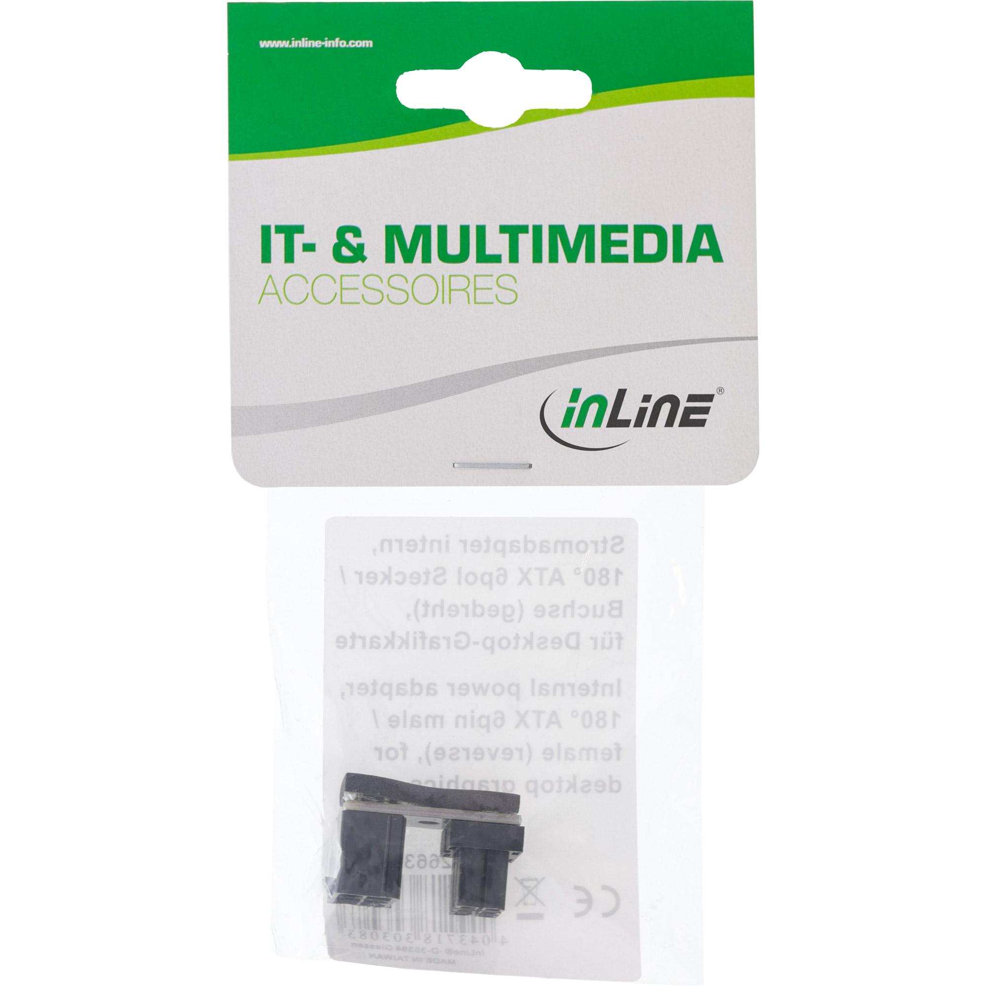 In linea - alimentazione - alimentazione PCIe da 6 pin (M) a 6 -pin PCIe Power (W) - viceversa (26636f)