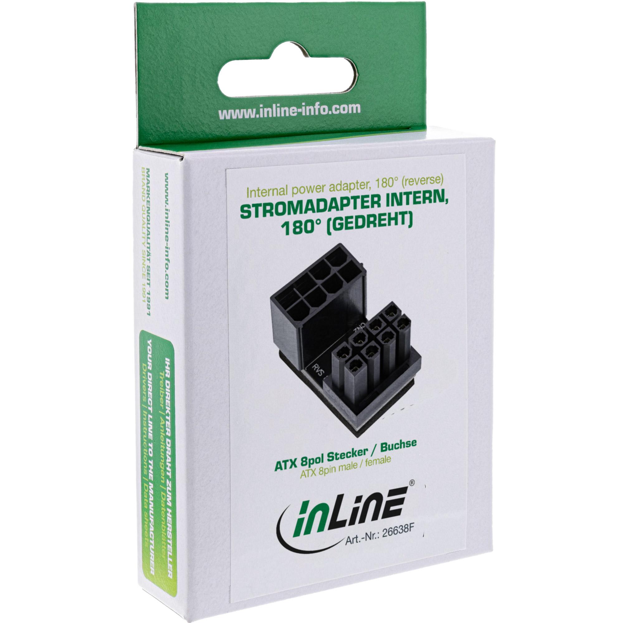 Inline - alimentazione - Power PCIe da 8 pin (M) a 8 -pin PCIe Power (W) - viceversa (26638F)