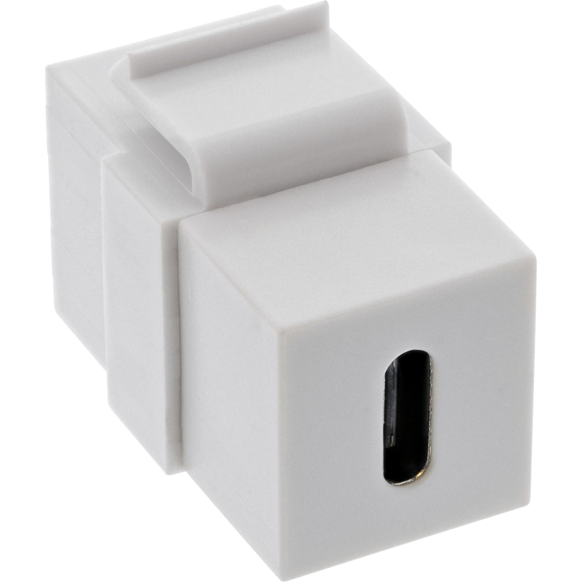 Inserto snap-in USB 3.1 Keystone - presa USB-C - presa - bianco