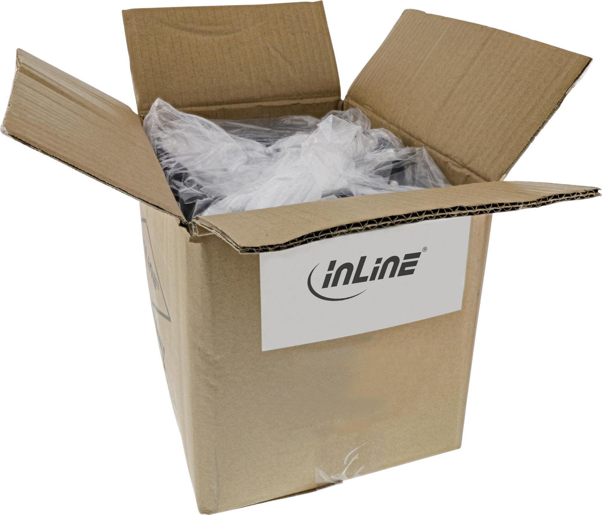 Inline 40s bulk -pack patch cavo - s/ftp (pimf) - cat.6 - pvc - cca - nero - 2m (b -76102s))