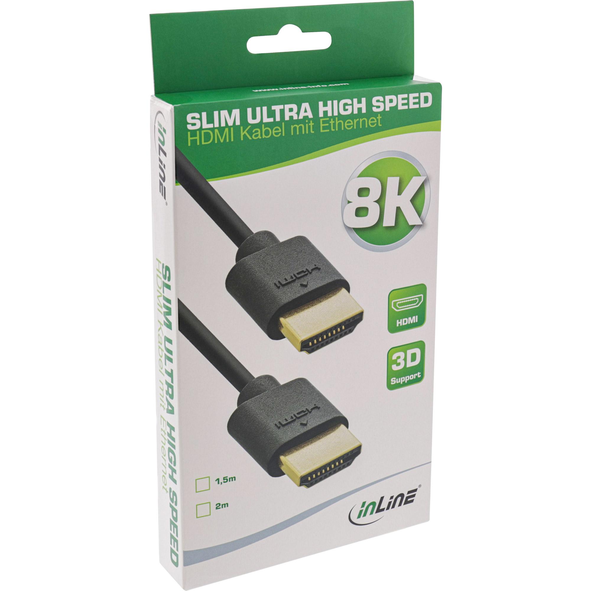 Cavo HDMI Slim Ultra High Speed â€‹â€‹- 8K4K - maschio - maschio - 1,5 m