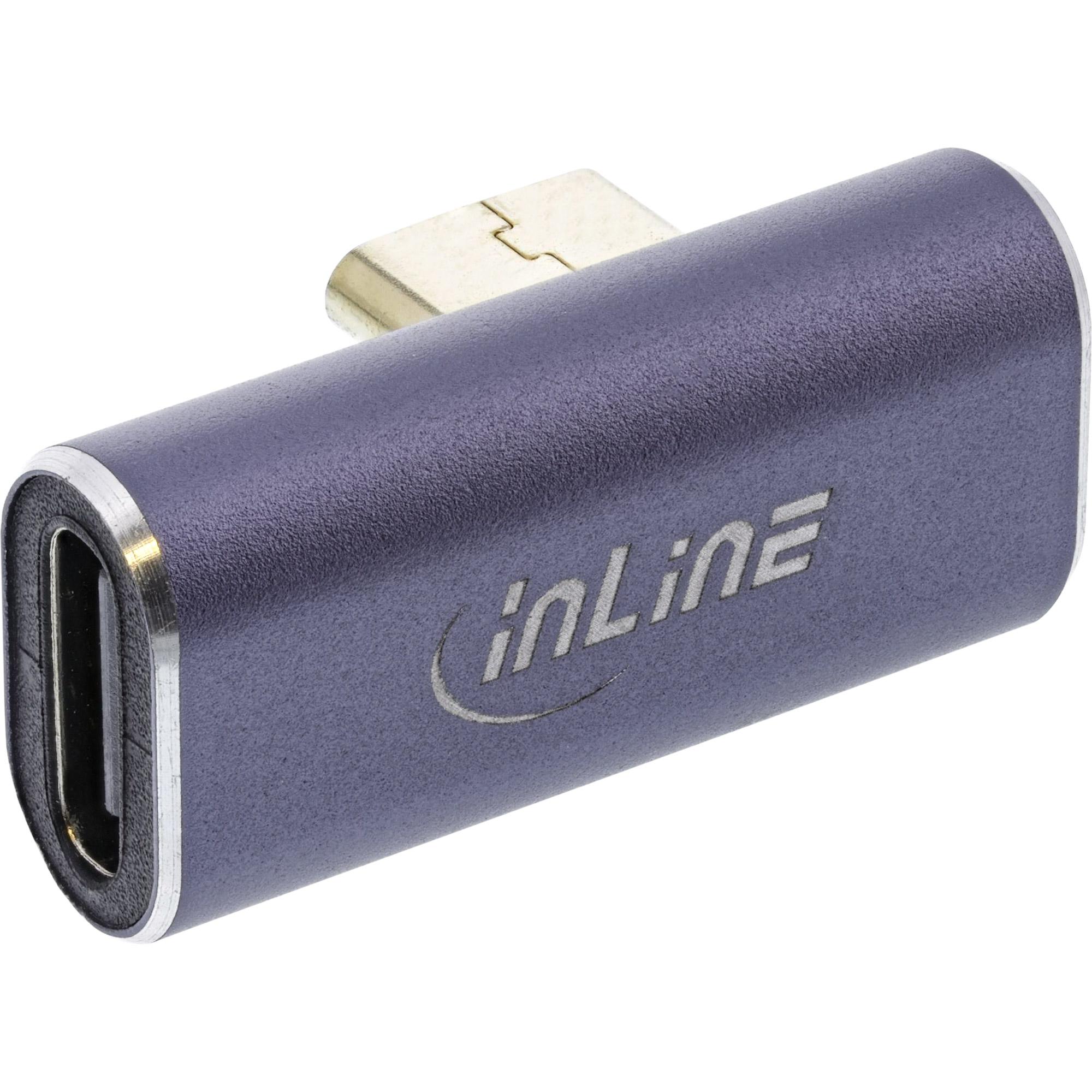 Adattatore USB4 - Presa USB-C verticale angolata destra-sinistra