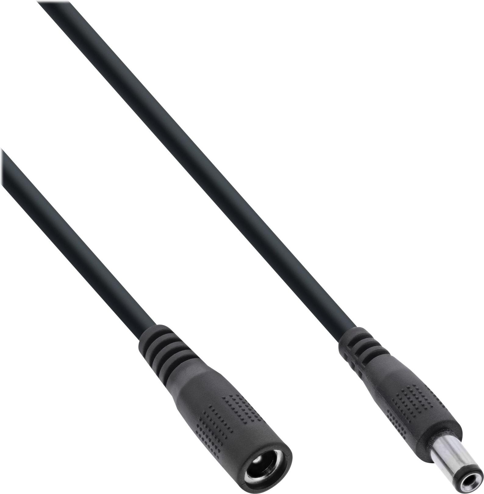 Cavo prolunga DC - Presa DC 5,5x2,1mm - AWG 18 - nero - 3m