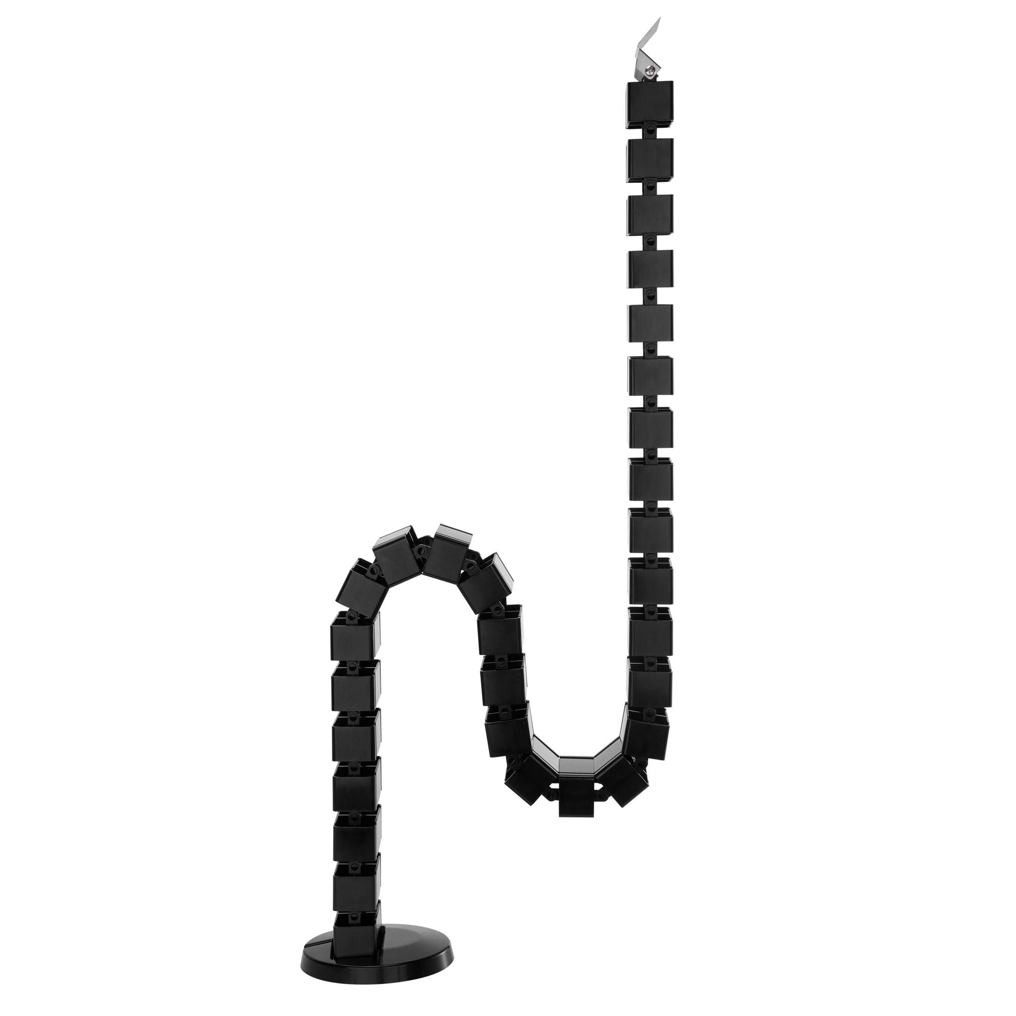 InLine Canalina flessibile per tavoli regolabili in altezza 4 camere nero