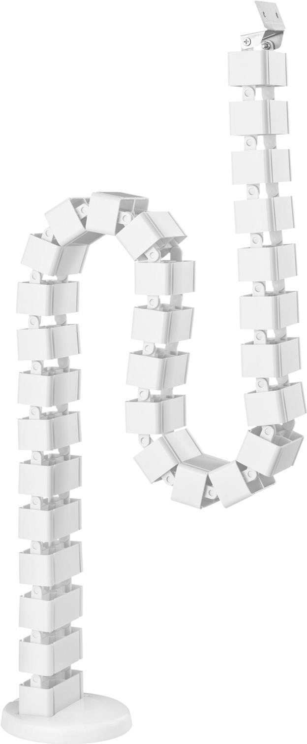 InLine - canalina per cavi (verticale) - flessibile 4 camere 68x36mm massimo 128 m - può essere montata sotto il tavolo - bian