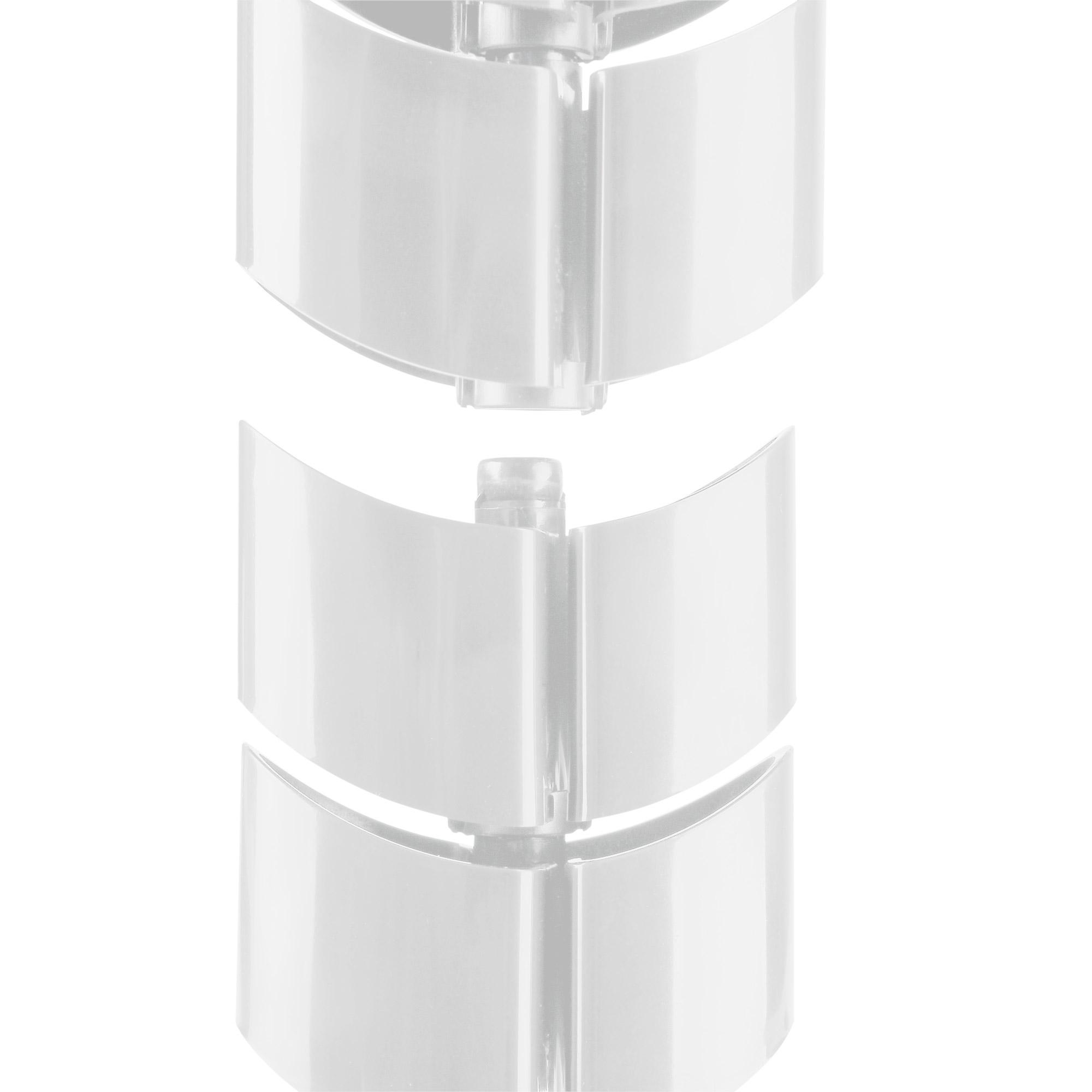 InLine - canalina per cavi (verticale) - flessibile 2 camere 08 m - può essere montata sotto il tavolo - bianco (59997C)