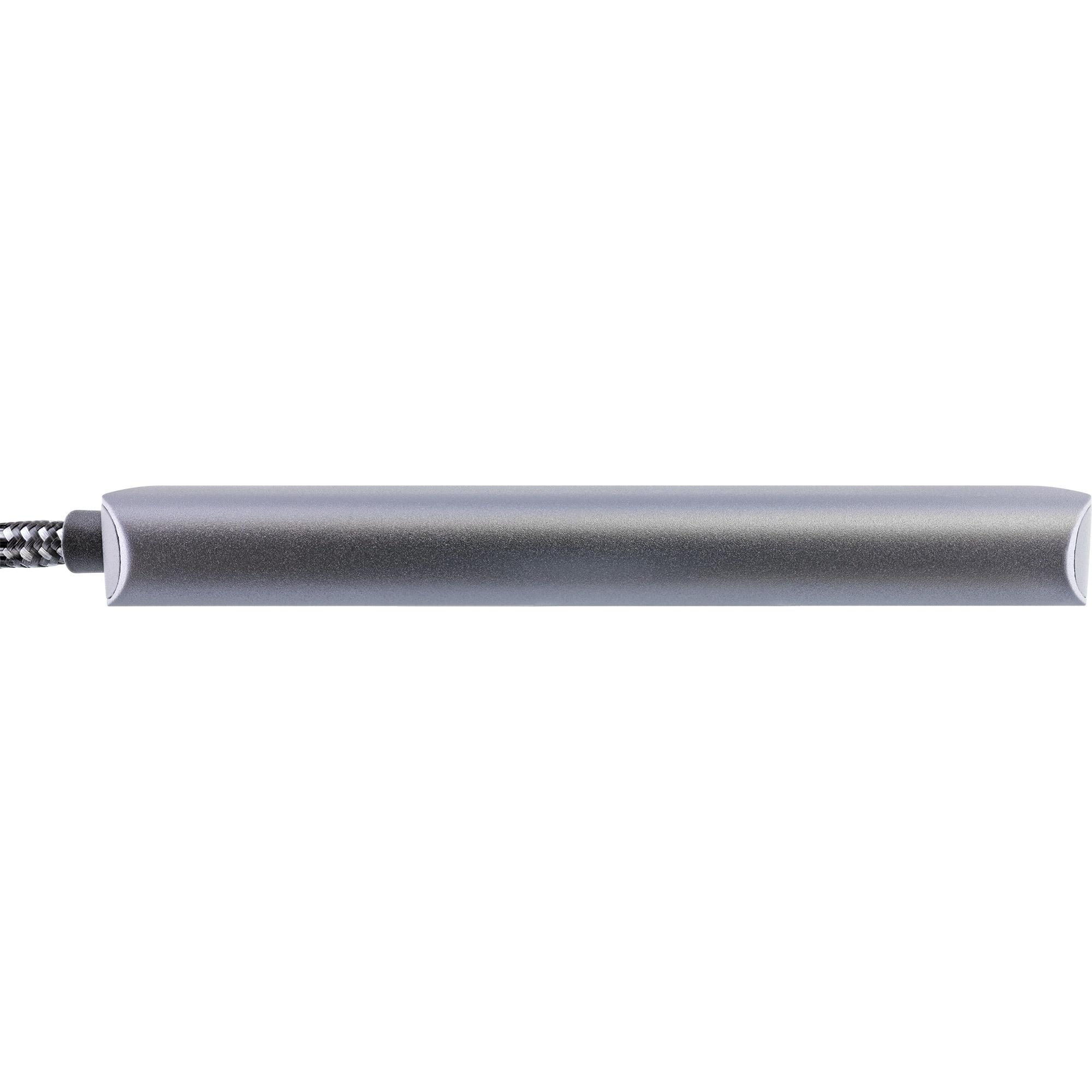 Hub USB 3.2 - da USB-C a 4x USB A 10Gb-s - custodia in metallo - grigio