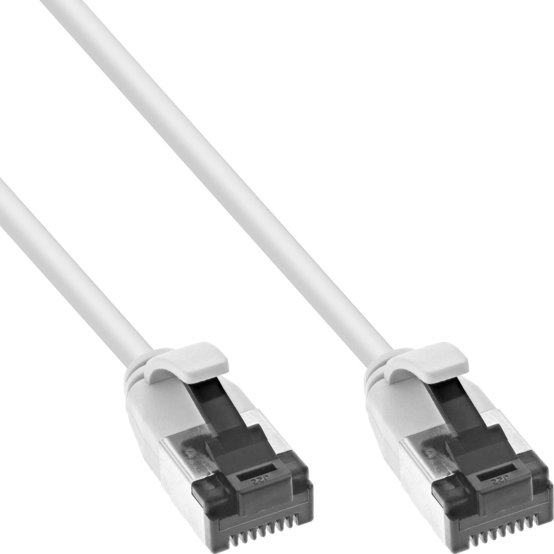 Cavo patch slim - U-FTP - Cat.8.1 - TPE senza alogeni - bianco - 5 m
