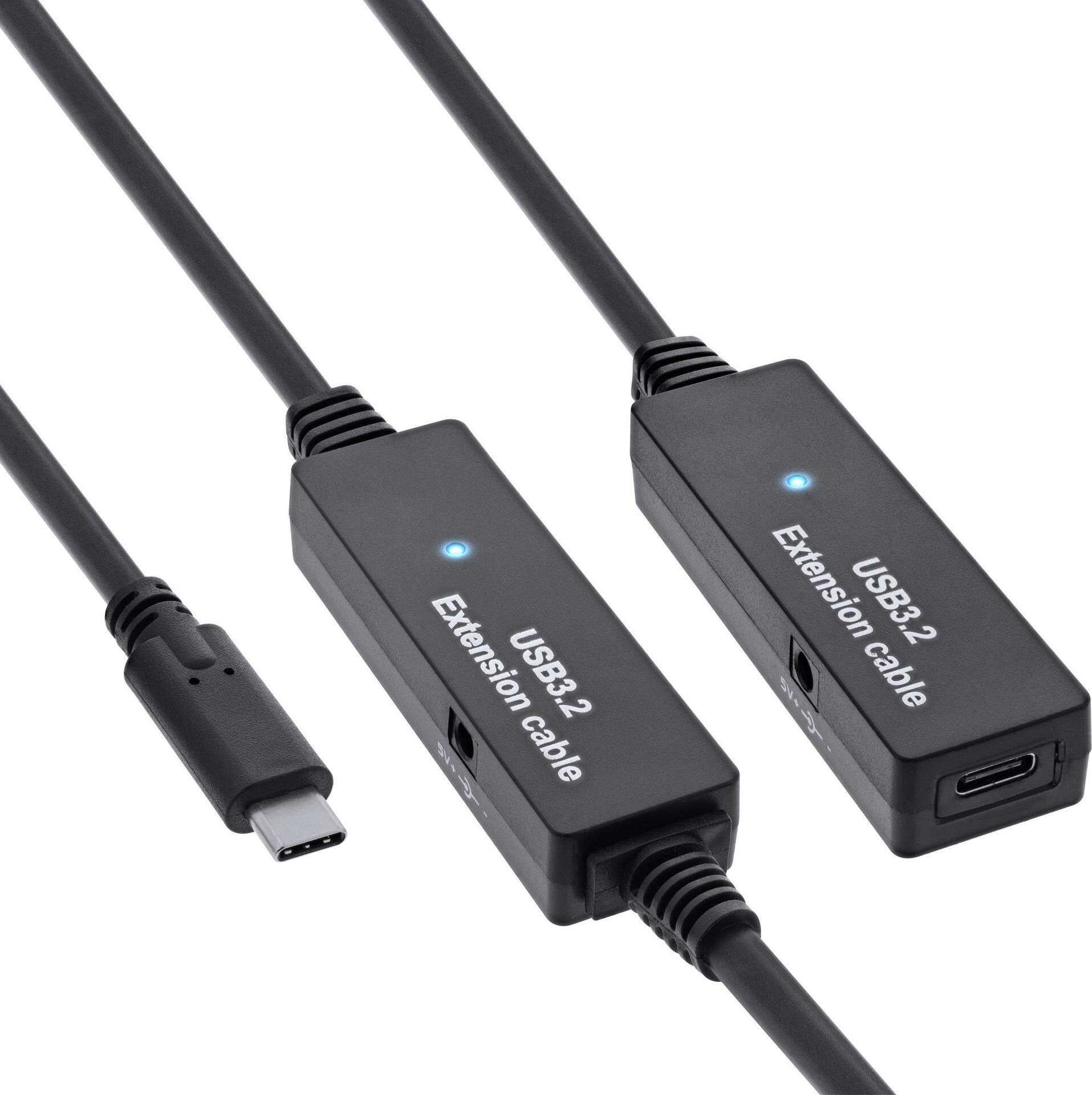 Prolunga attiva USB 3.2 Gen.1 - da USB-C maschio a USB-C femmina - 15 m