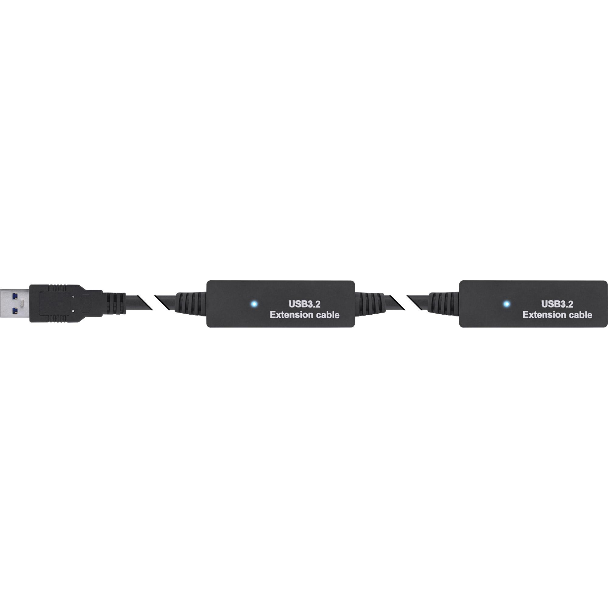 Estensione attiva USB 3.2 Gen.1 - Da spina USB-A a presa USB-C - 15 m