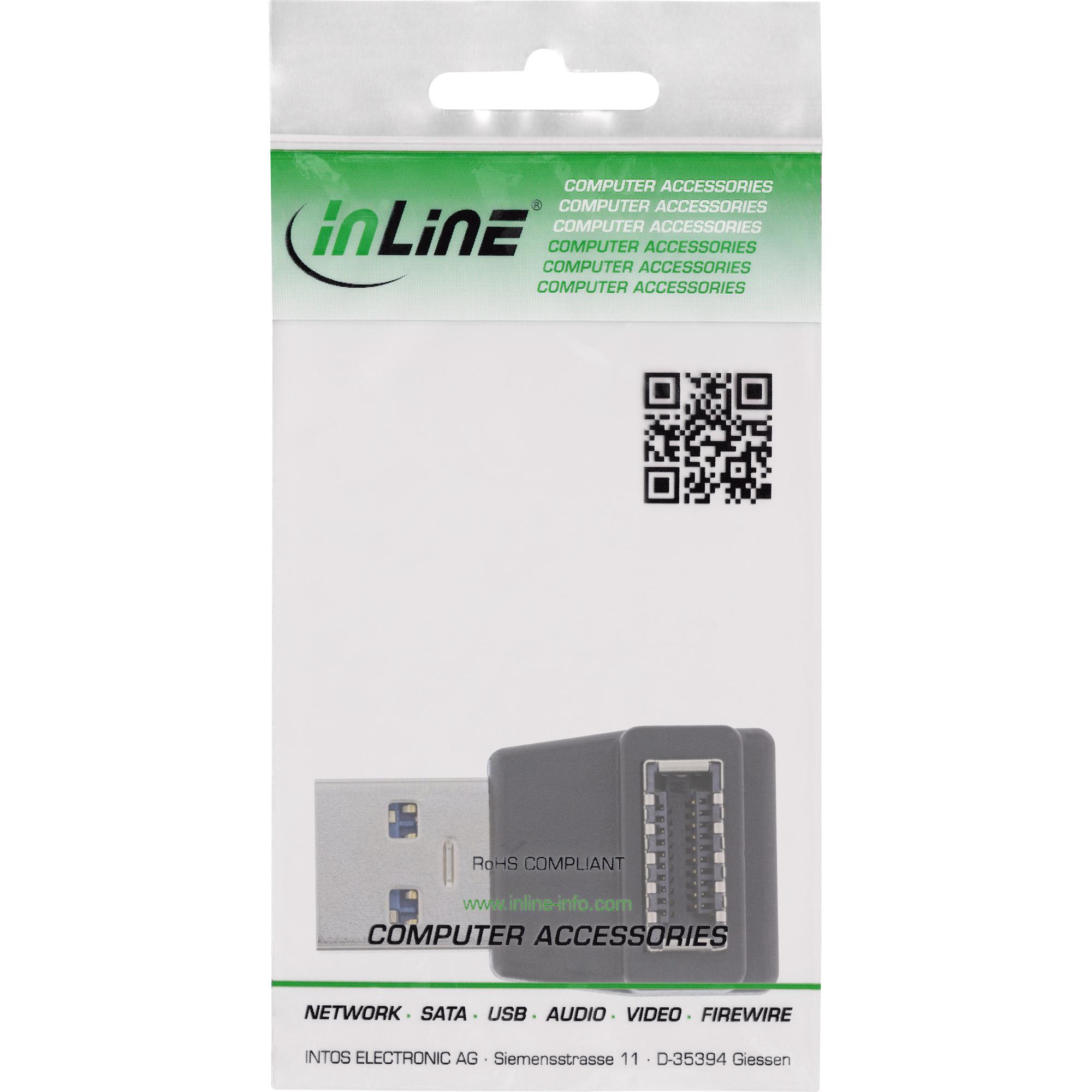 Adattatore USB 3.2: connettore USB-A alla presa USB-E interna del pannello frontale