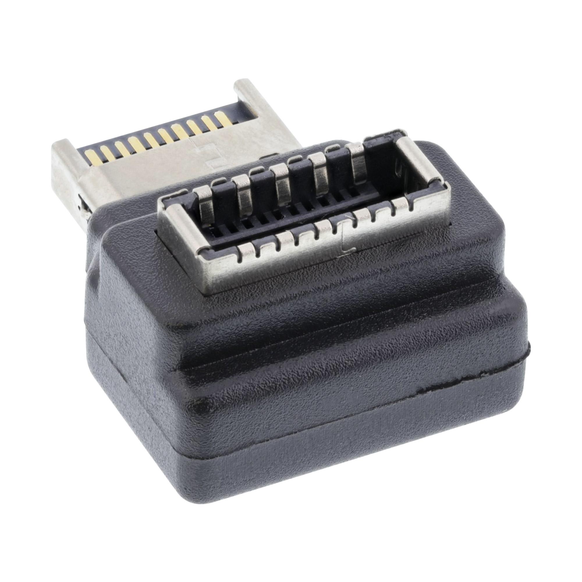 Adattatore USB 3.2 interno - spina USB-E sul pannello anteriore alla presa USB-E 90