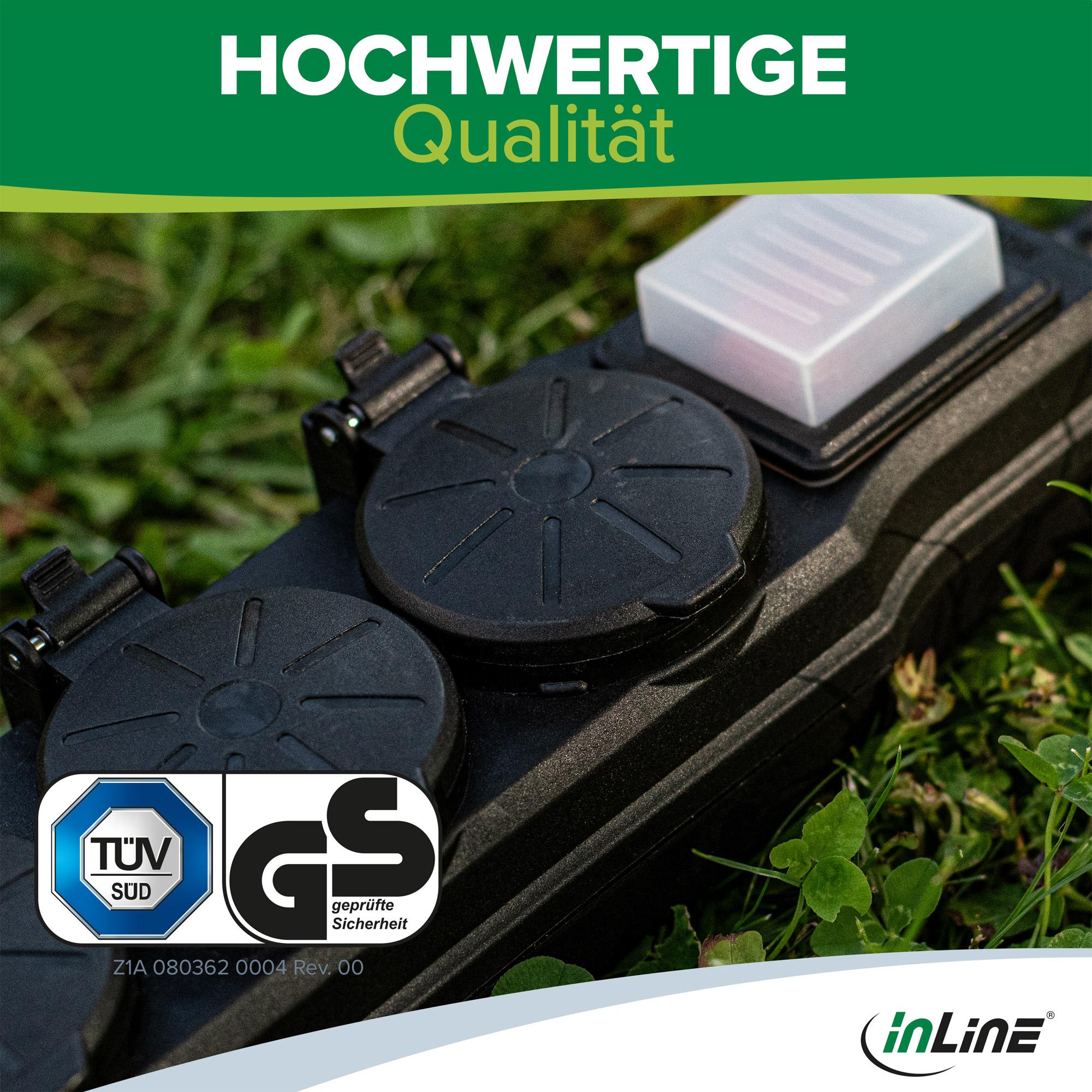 InLine 16493O protezione da sovraccarico Nero 3 presa(e) AC 230 V 3 m