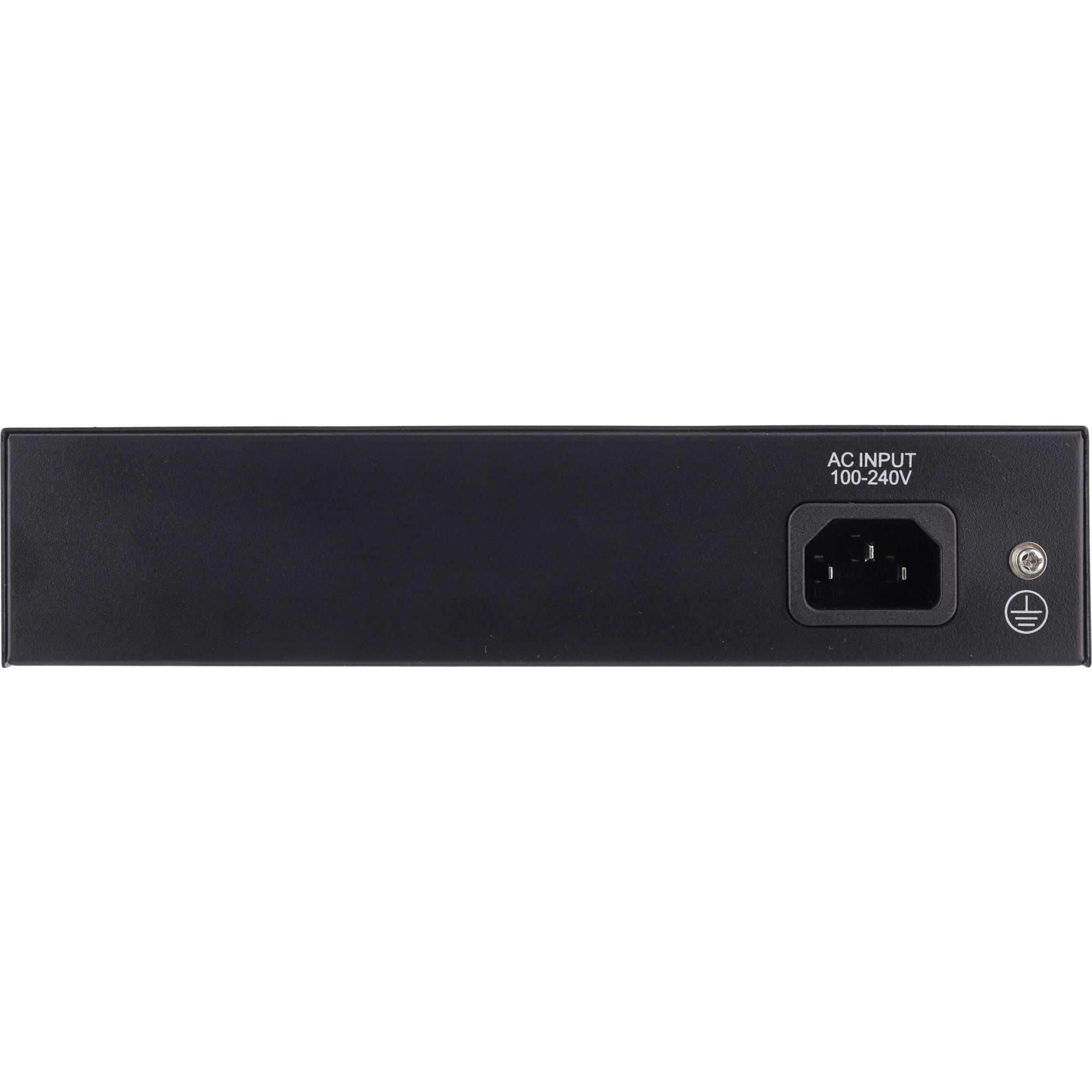 Inline Poe+ gigabit Network Switch 5 porta 4x 1xsfp 1GB/S Desktop Metal - Punto di accesso - 1 Gbps - TCP/IP - Ethernet - Poten