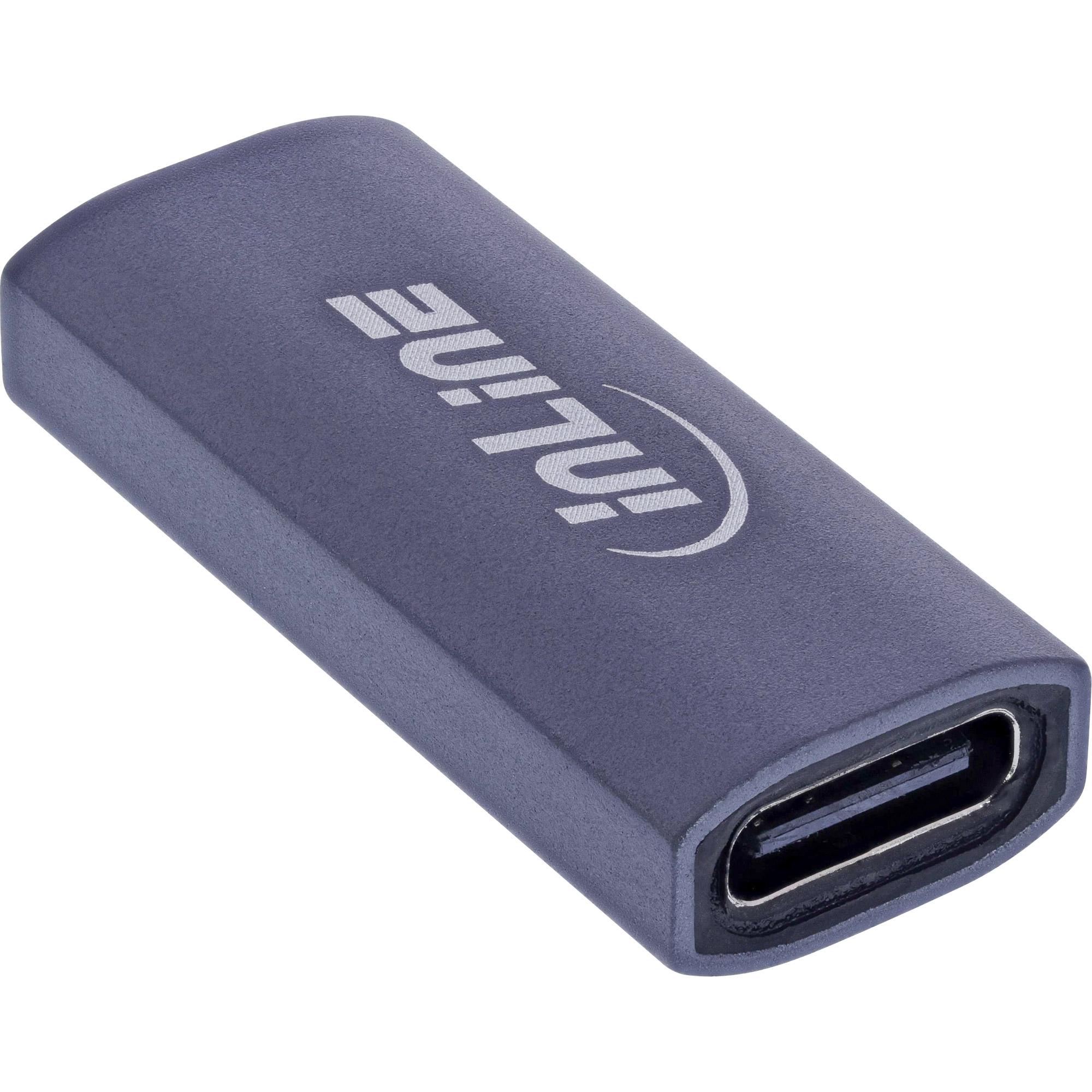 Adattatore USB4 - USB-C femmina-femmina - alluminio - grigio