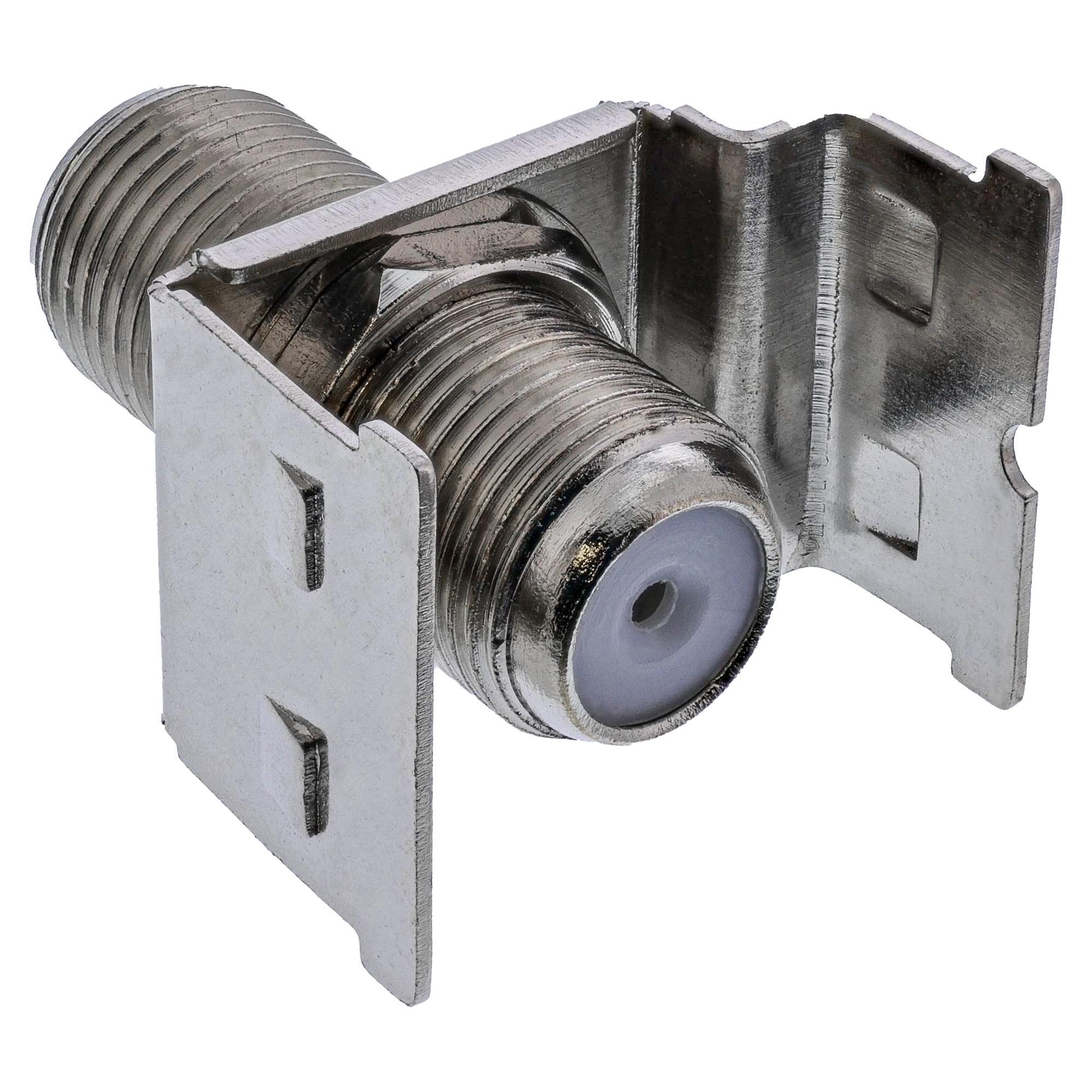 InLine RJ45 Keystone Jack Snap-In modulo Cat.6a copertura antipolvere argento