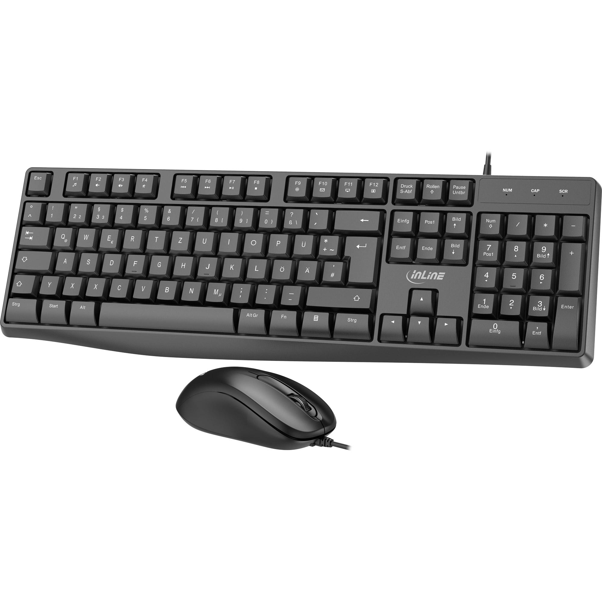 Basic Desktop II - Set di tastiera -mouse - Cavo USB - STANDARD DE Layout